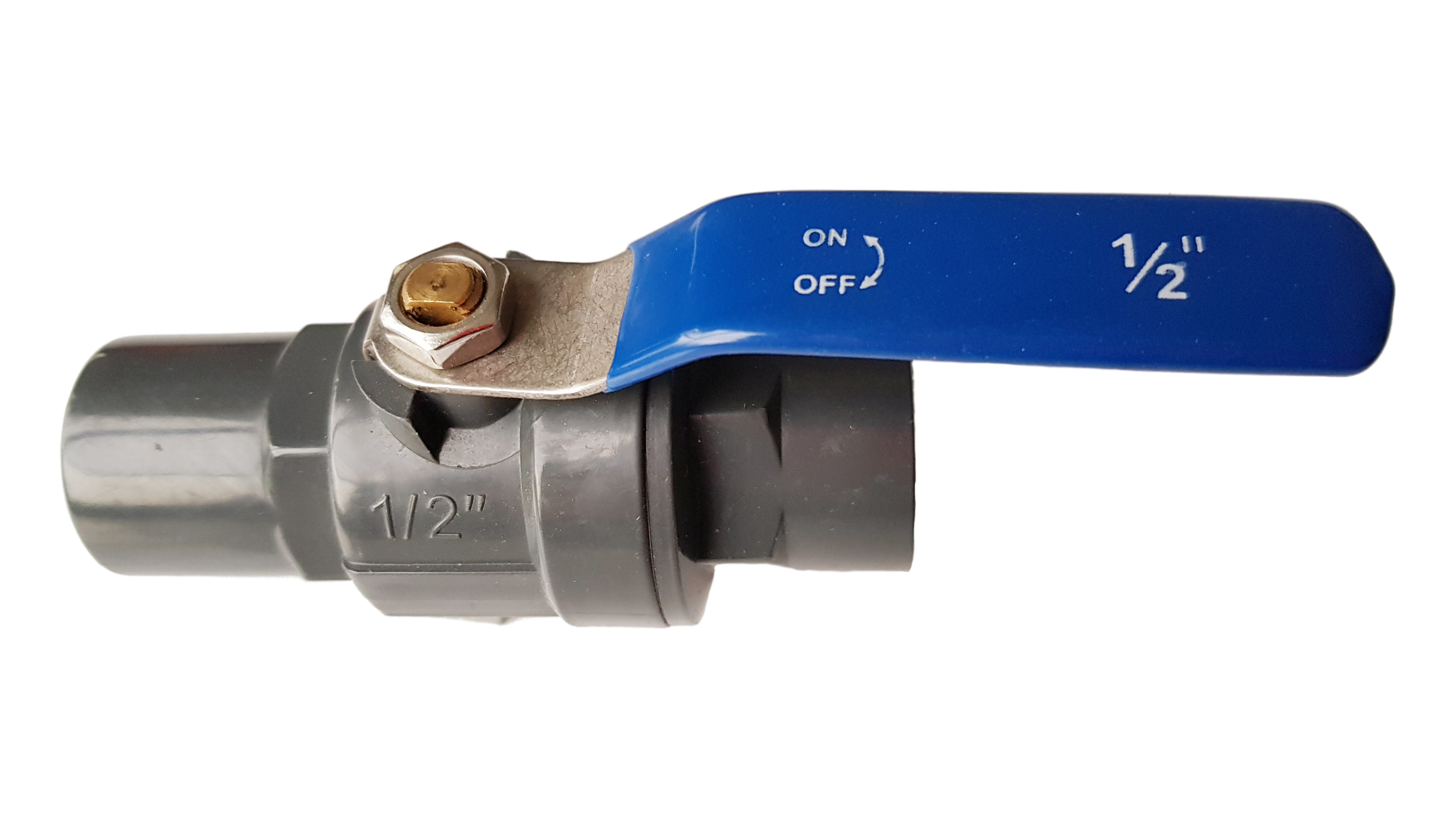 PP 1/2" BSPF Stopcock with Stainless Steel Ball Valve and Handle
