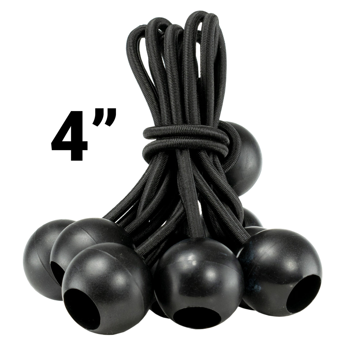 Clear M-Grade Tarpaulin with Bungee Balls (Black)