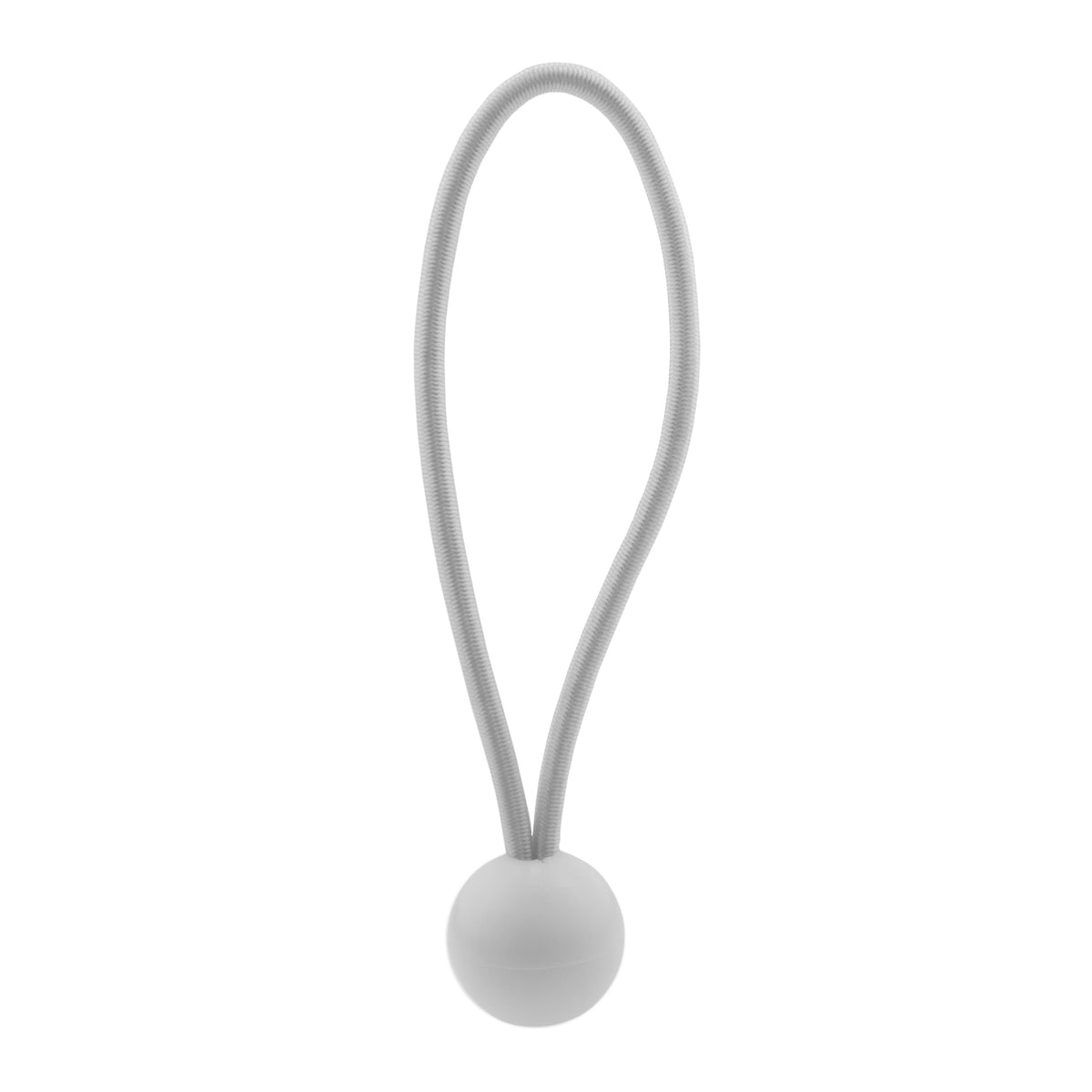 Silver XL-Grade Tarpaulin with 20 x 6" Bungee Balls (White)