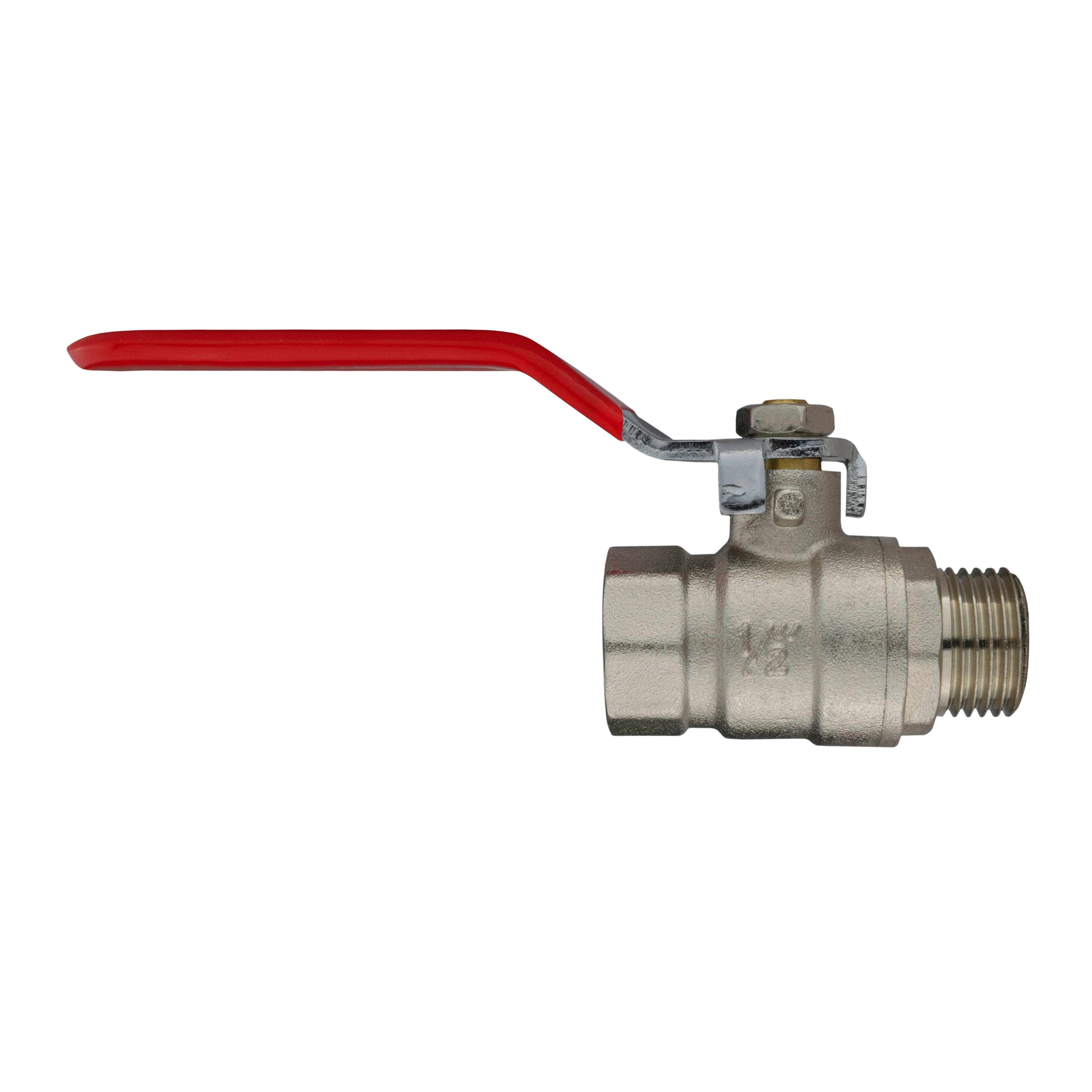 15mm Brass Wall Flange Kit with 1/2" BSP Lever Valve