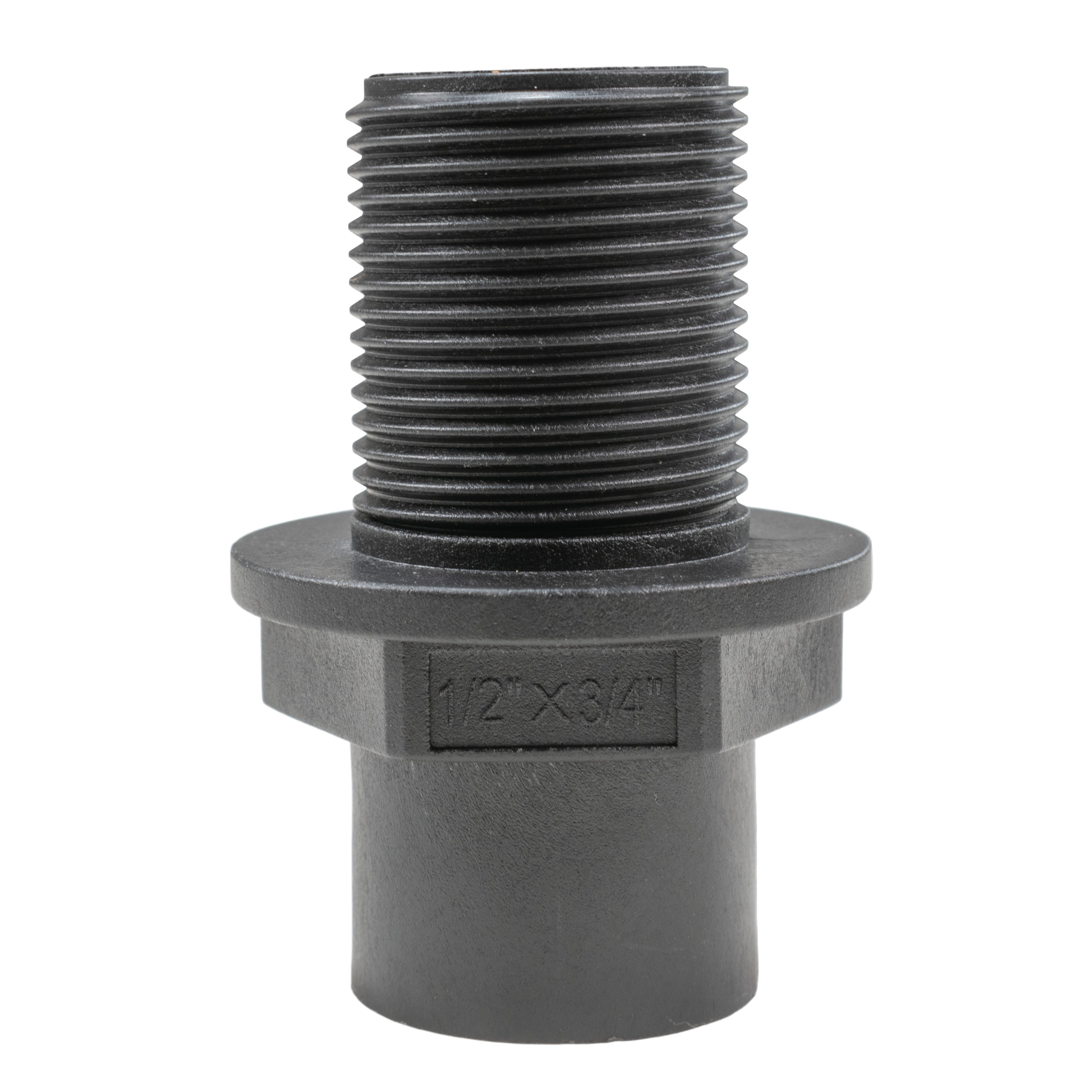 Water Butt 3/4" BSP Male With 1/2" BSP Female Outlet and Drill Bit