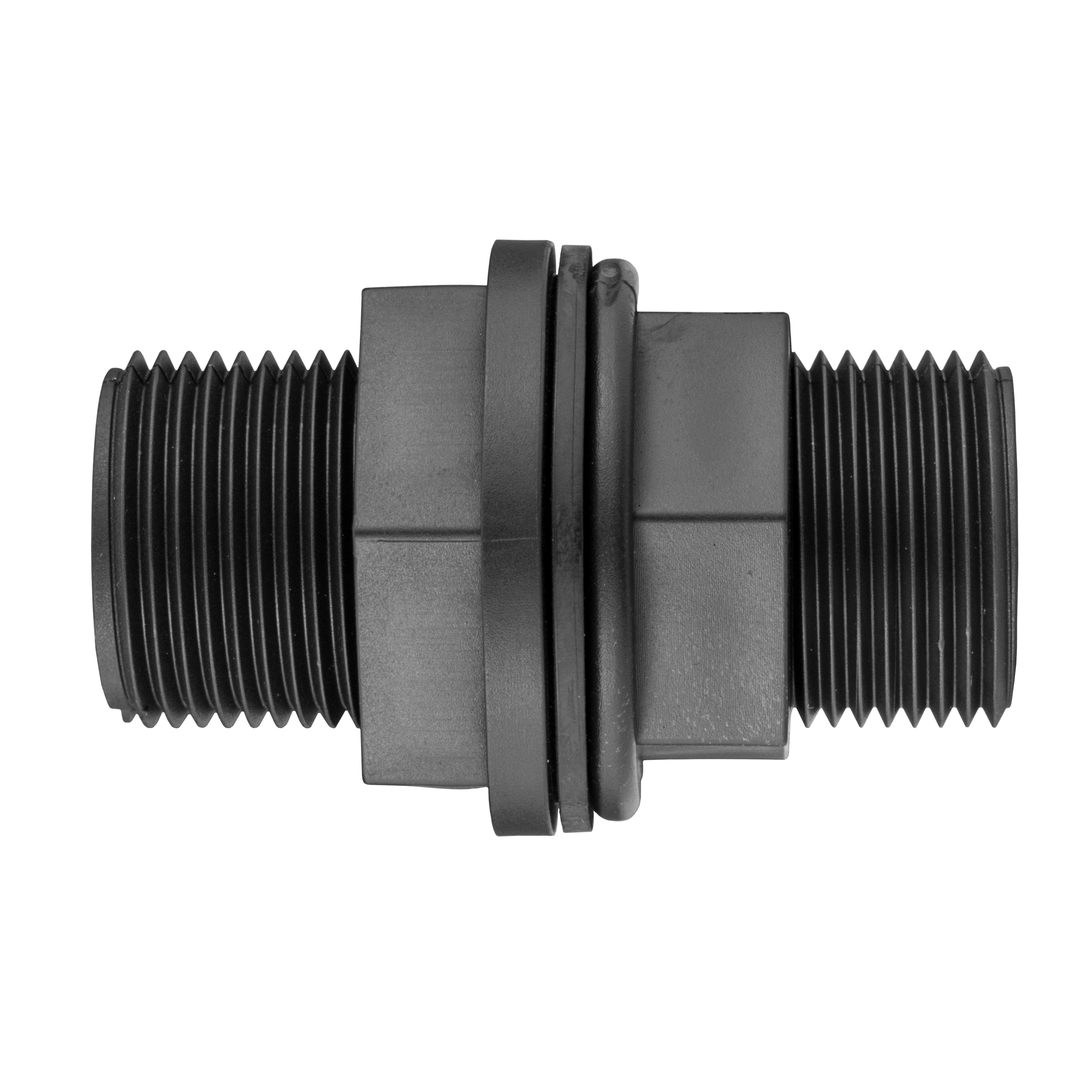 ¾” BSP Water Butt Fitting with Full Flow PP Valve and 25mm MDPE Fitting