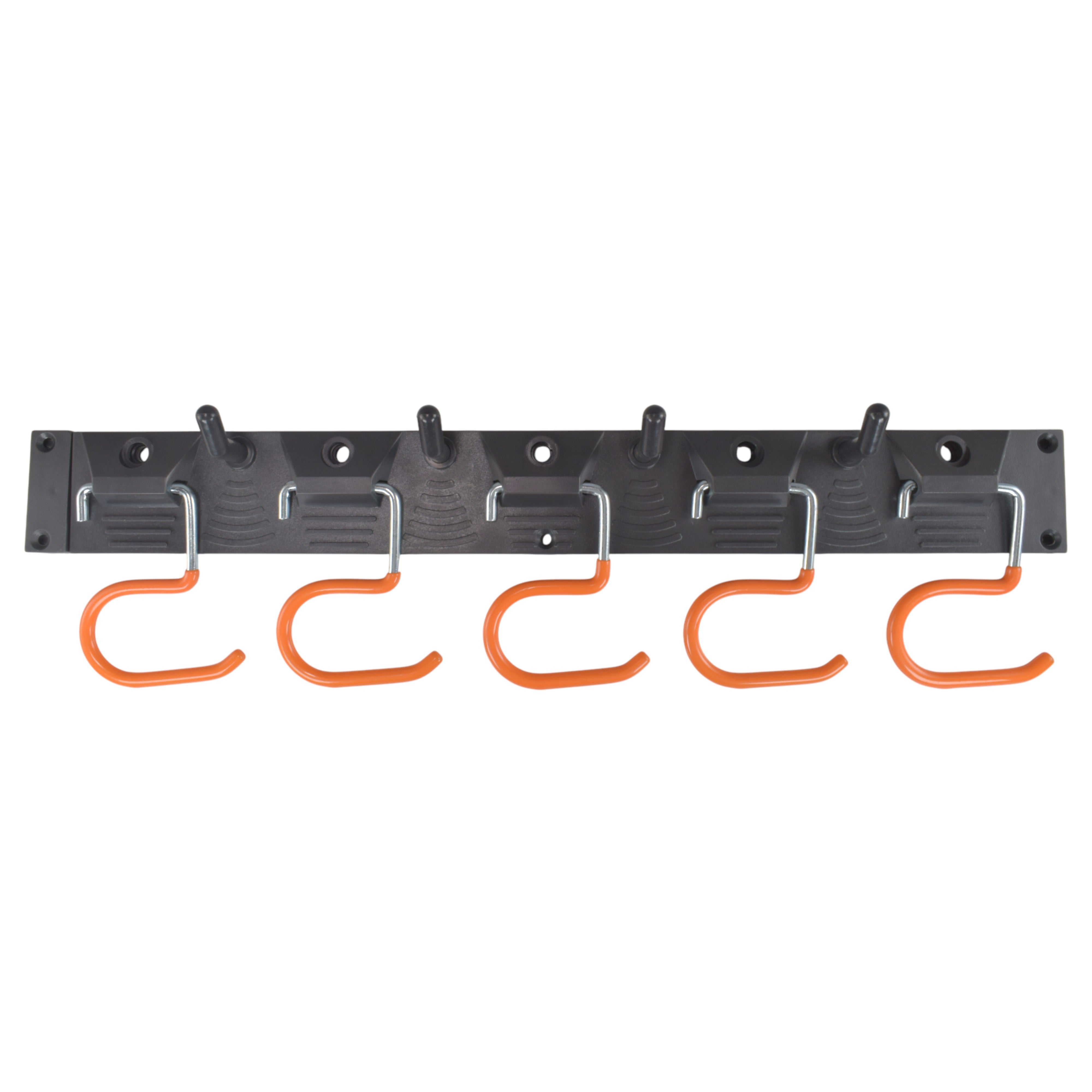 Tool Rail with Adjustable Peg Hooks and S Hanging Hooks