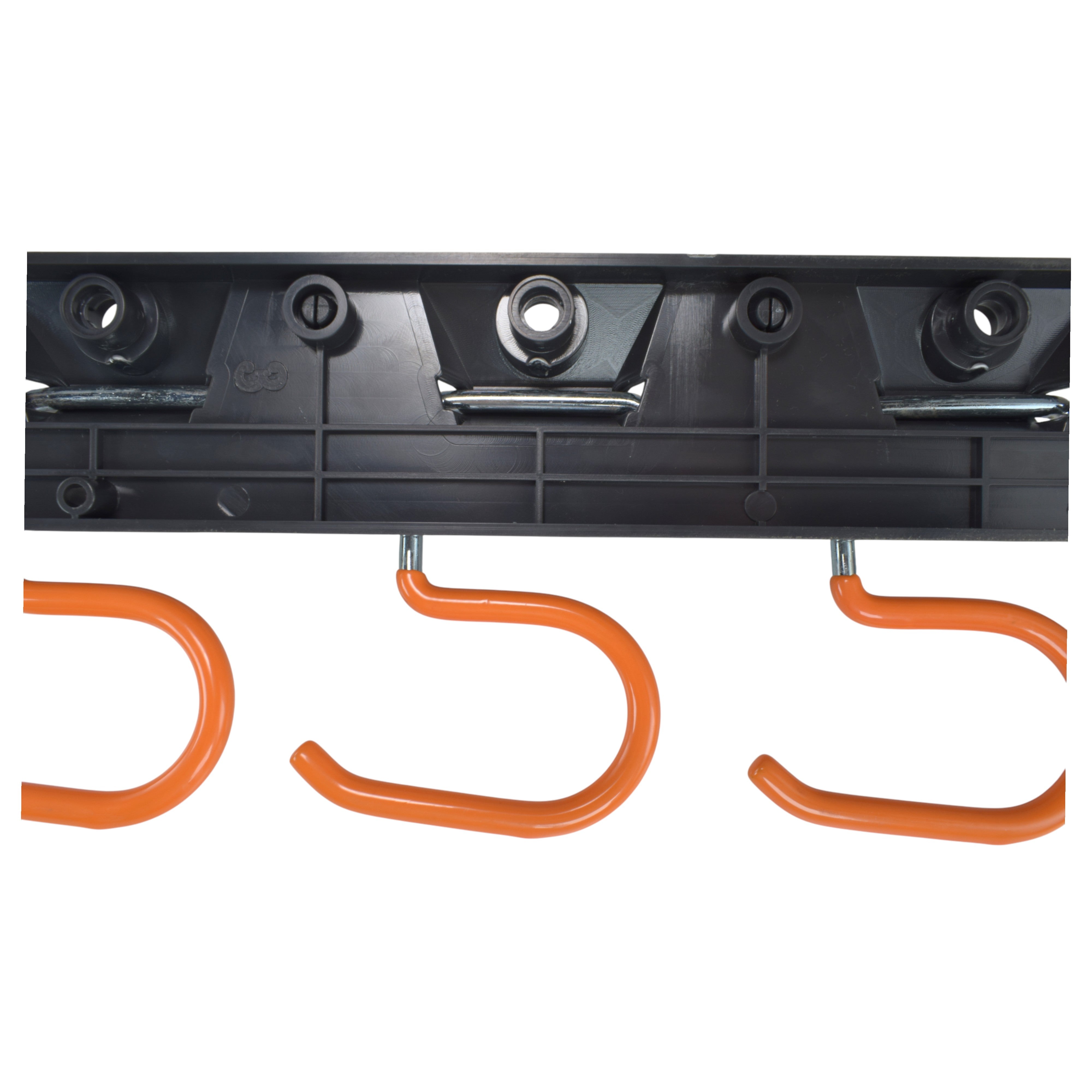 Tool Rail with Adjustable Peg Hooks and S Hanging Hooks