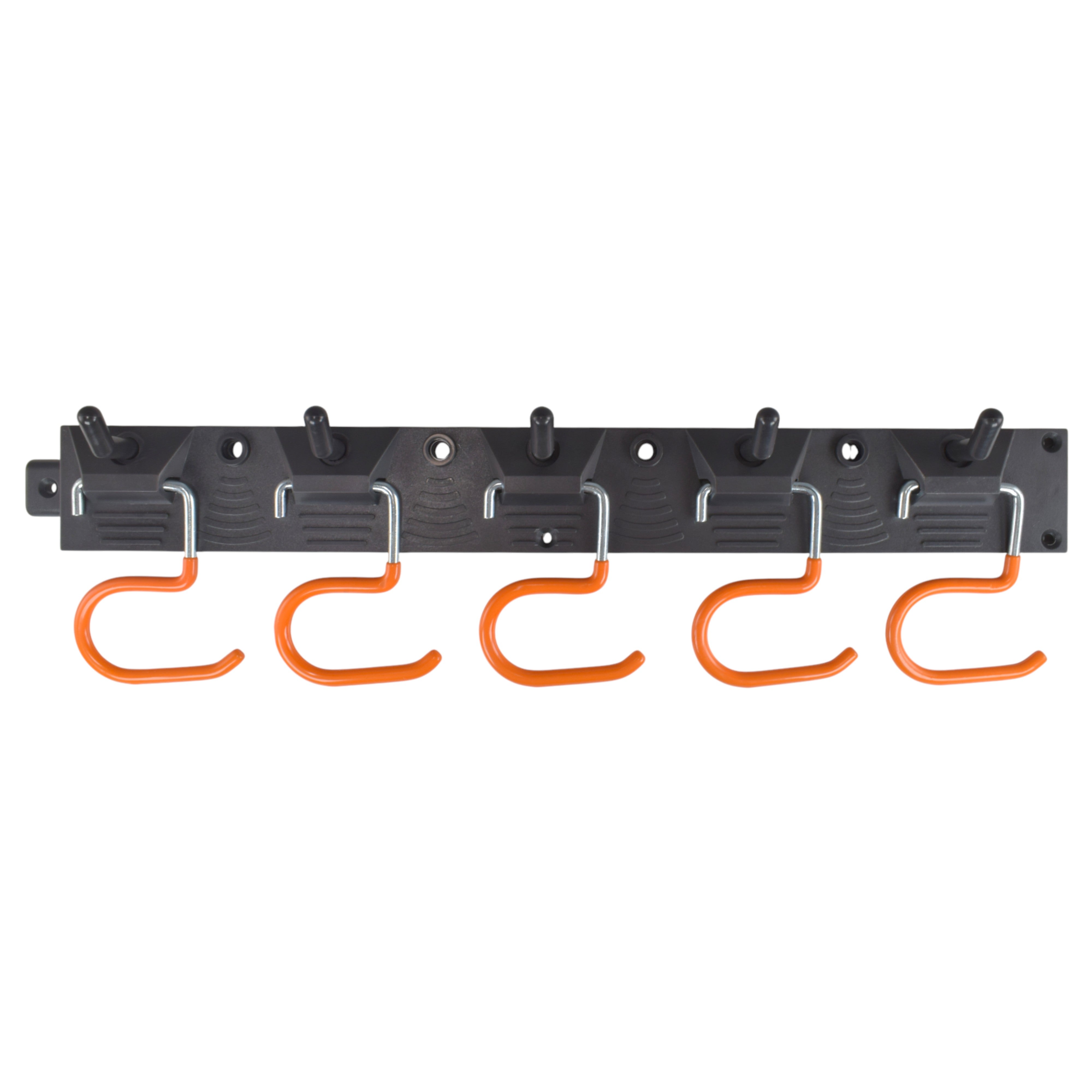 Tool Rail with Adjustable Peg Hooks and S Hanging Hooks