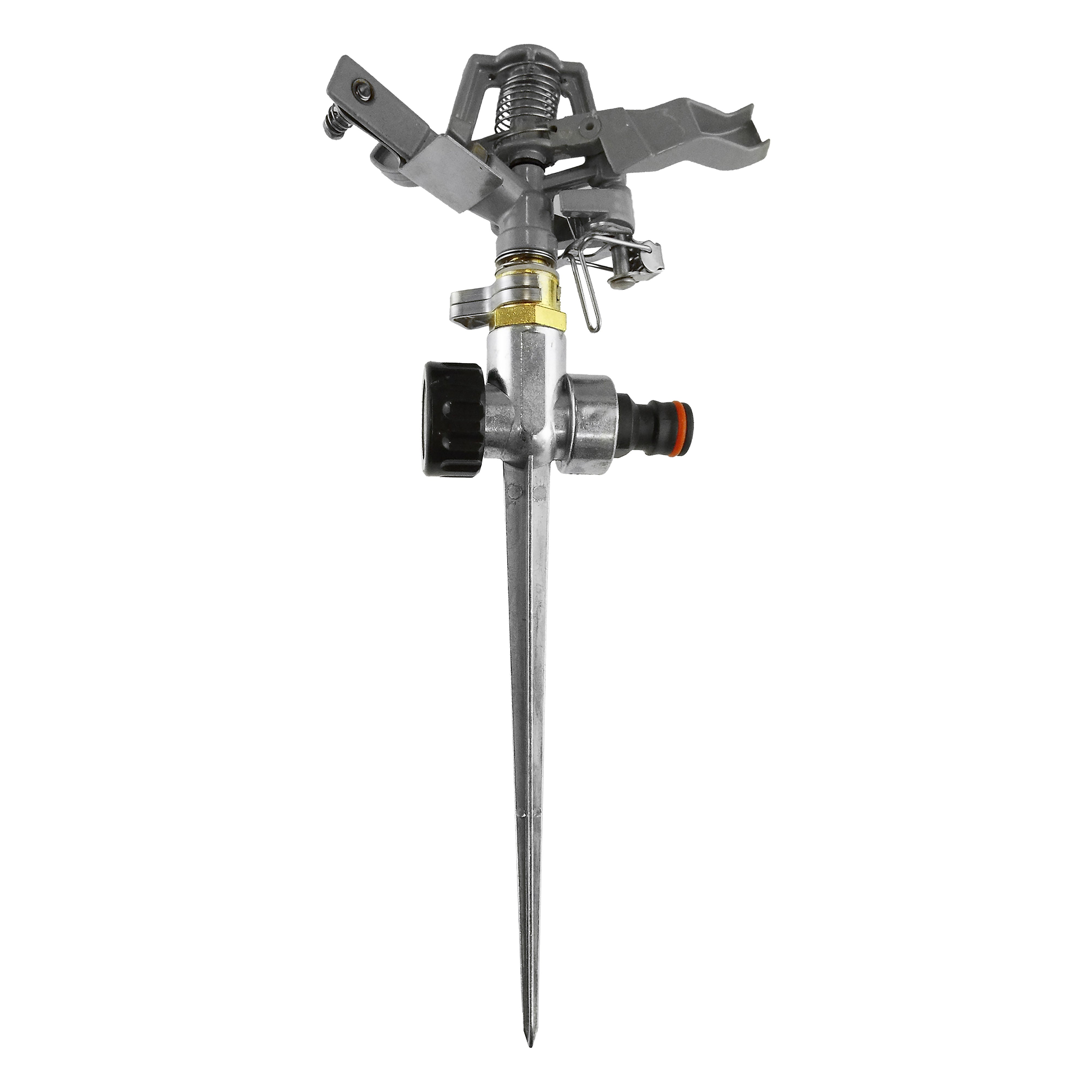 Pulsating Lawn Sprinkler - Metal with Metal Spike