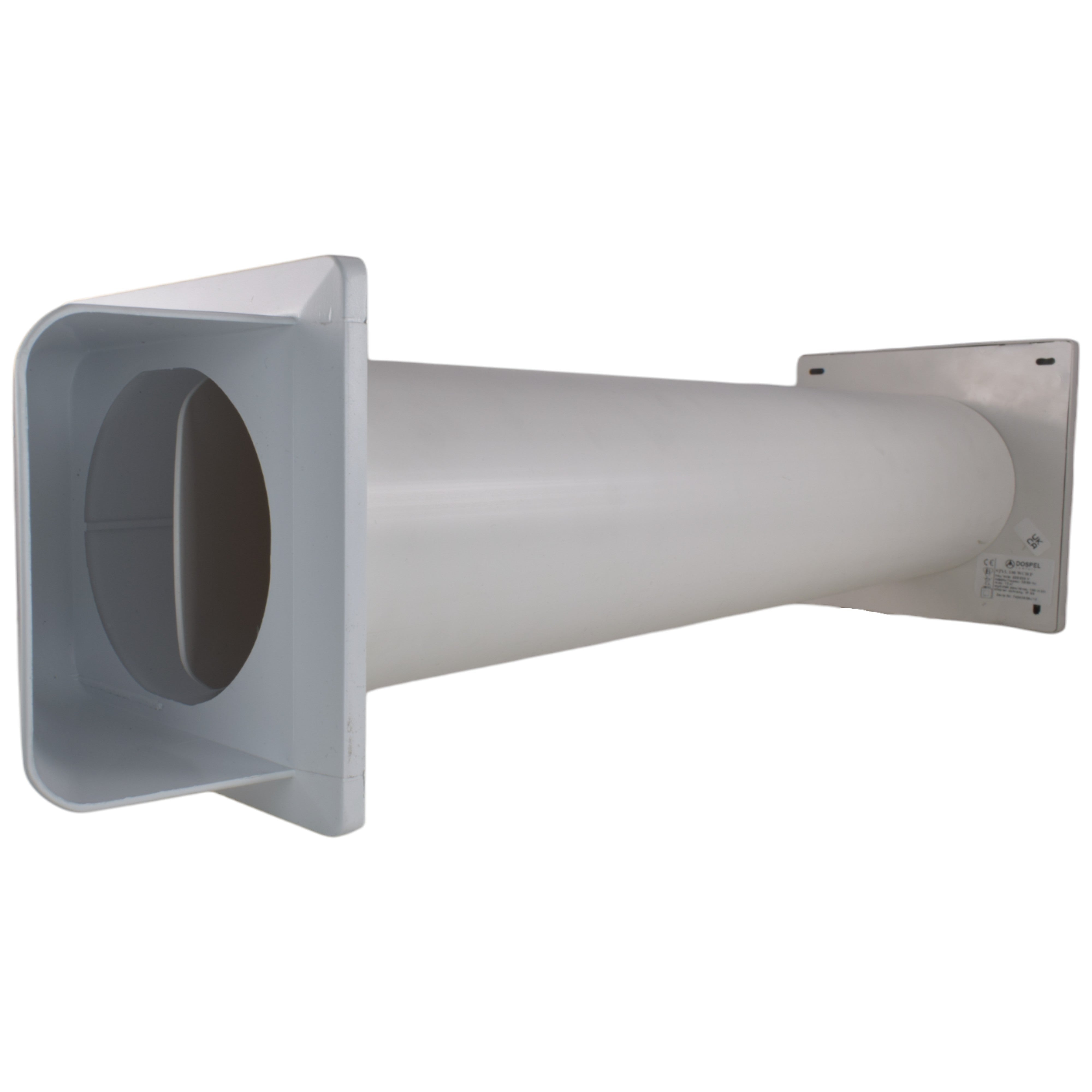 Through Wall Ventilation Kit - STYL Fan with Timer and White External Vent