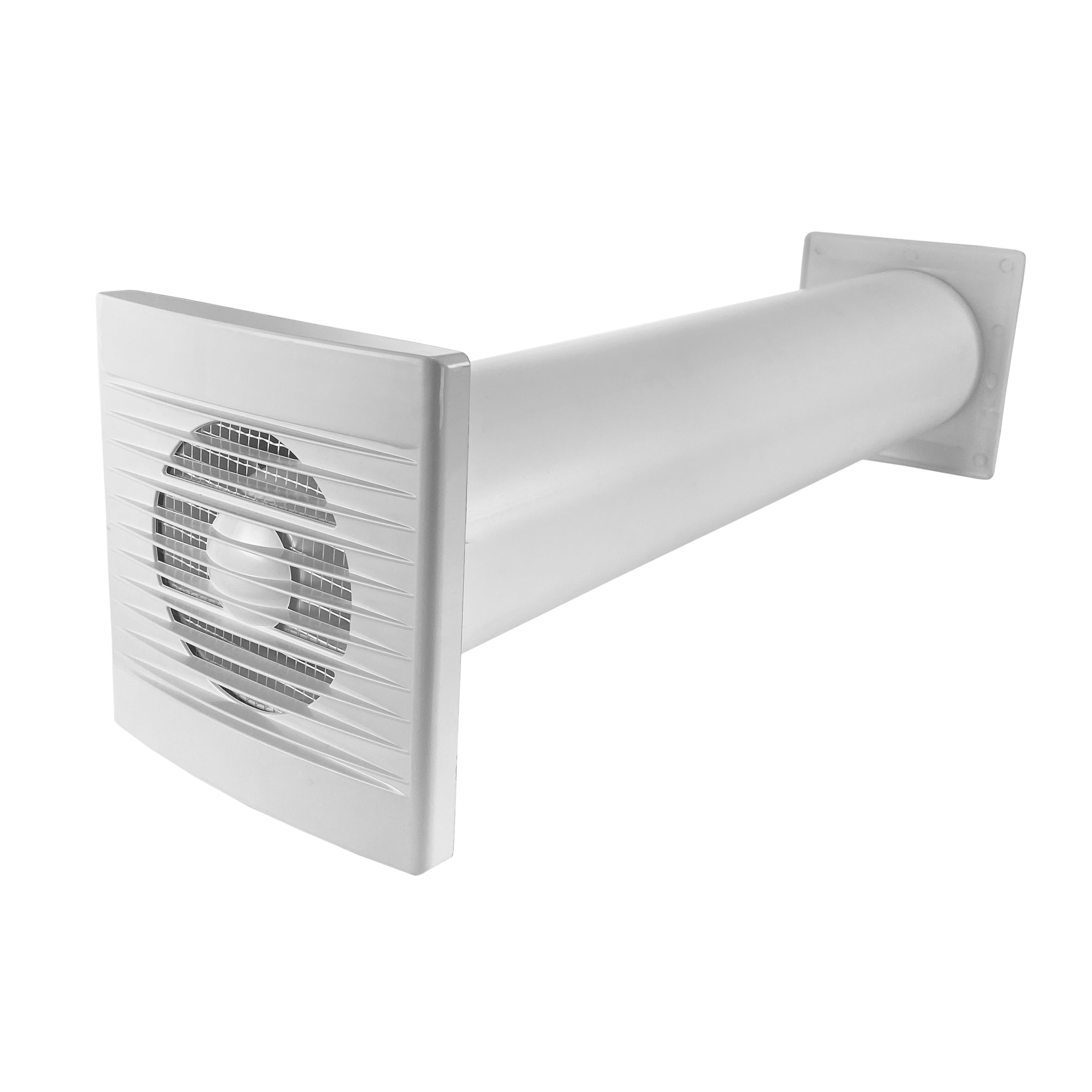 Through Wall Ventilation Kit - STYL Fan with Timer/Humidistat and Graphite External Vent