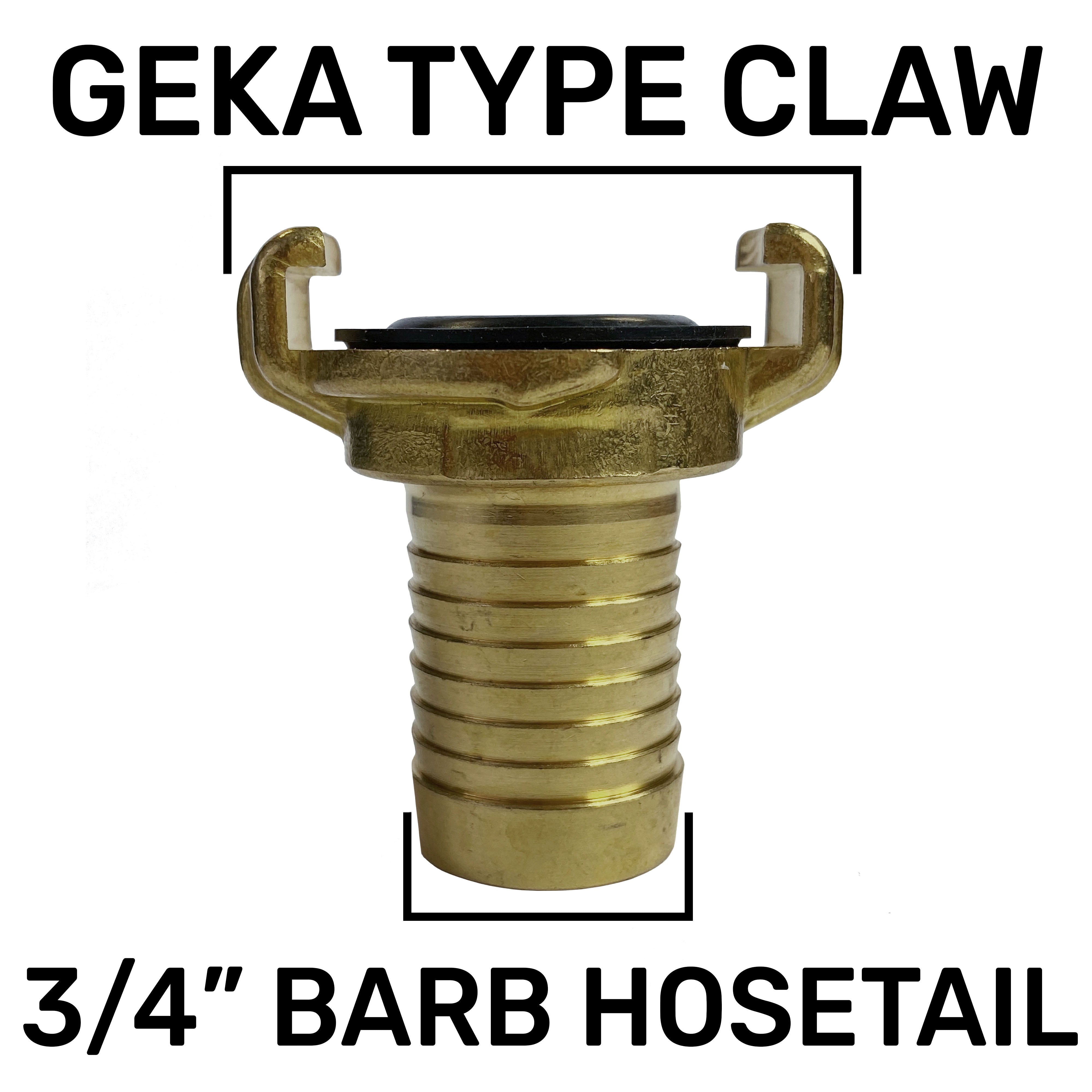 IBC 2” S60X6 Cap with Geka Type Fittings 19mm Barb