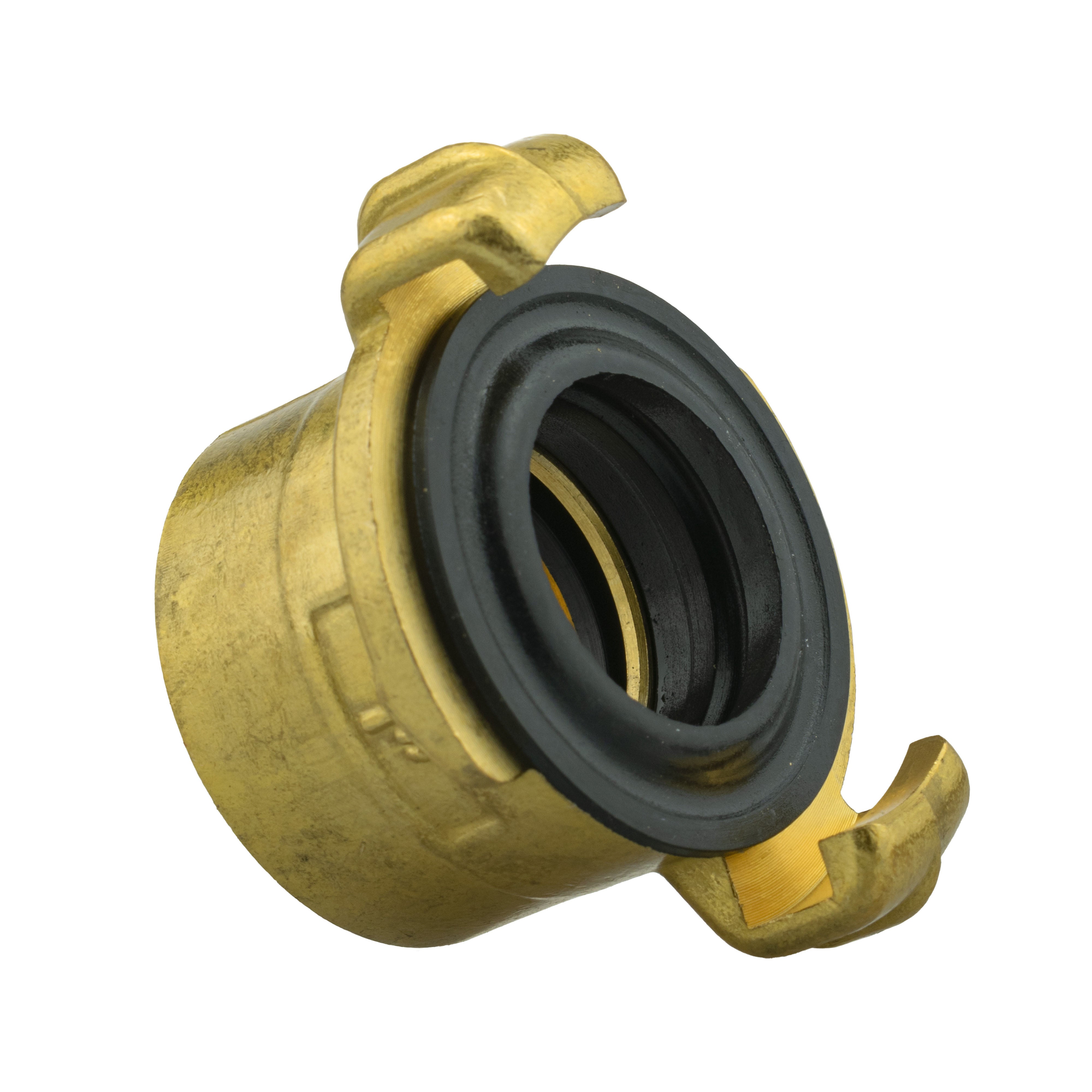 Wall Flange Kit 32mm MDPE + Brass Bib Tap with Geka Claw Outlet