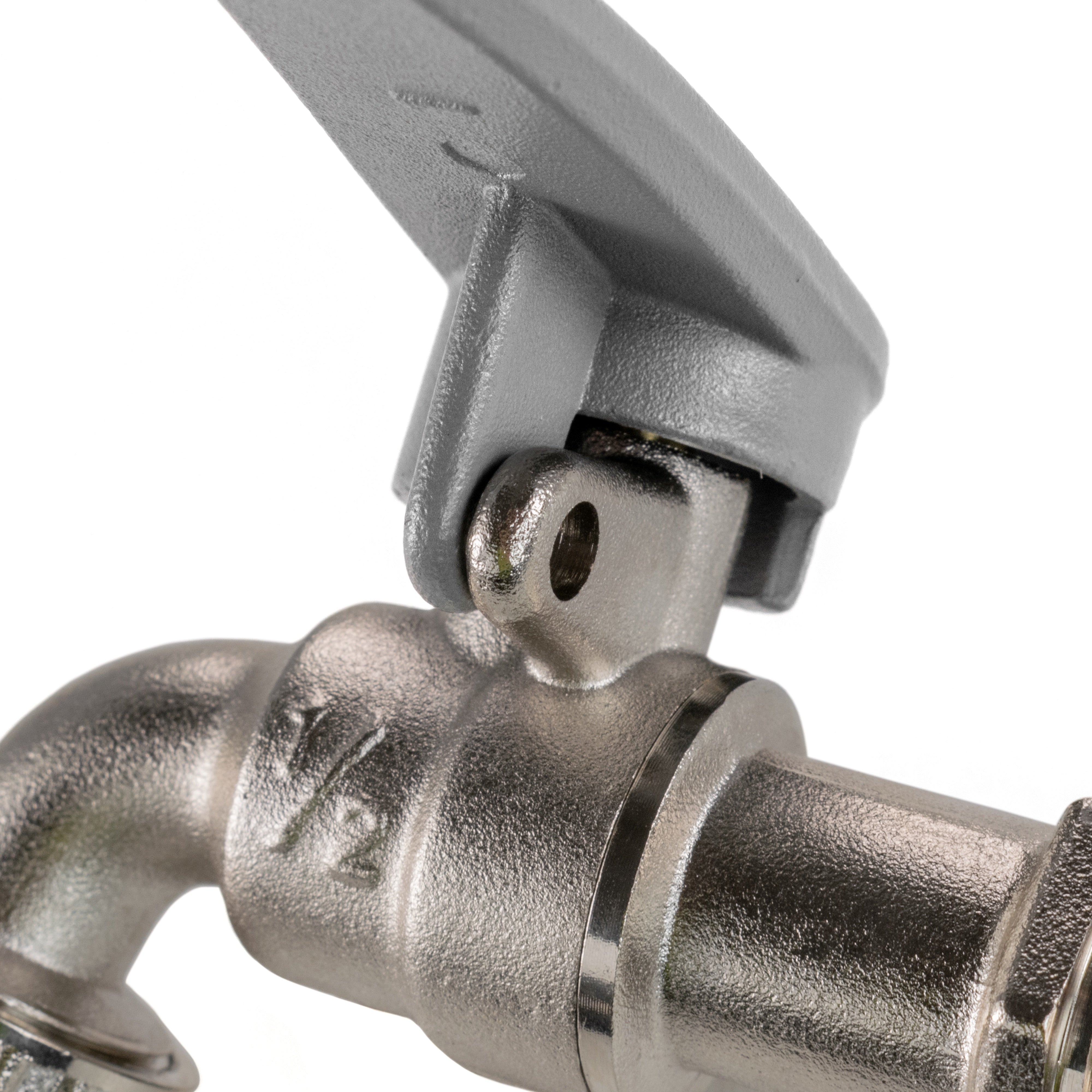 IBC 2" S60X6 - 1/2" BSP Extender Adaptor with Lever Tap with Hose Barb and Side Lock