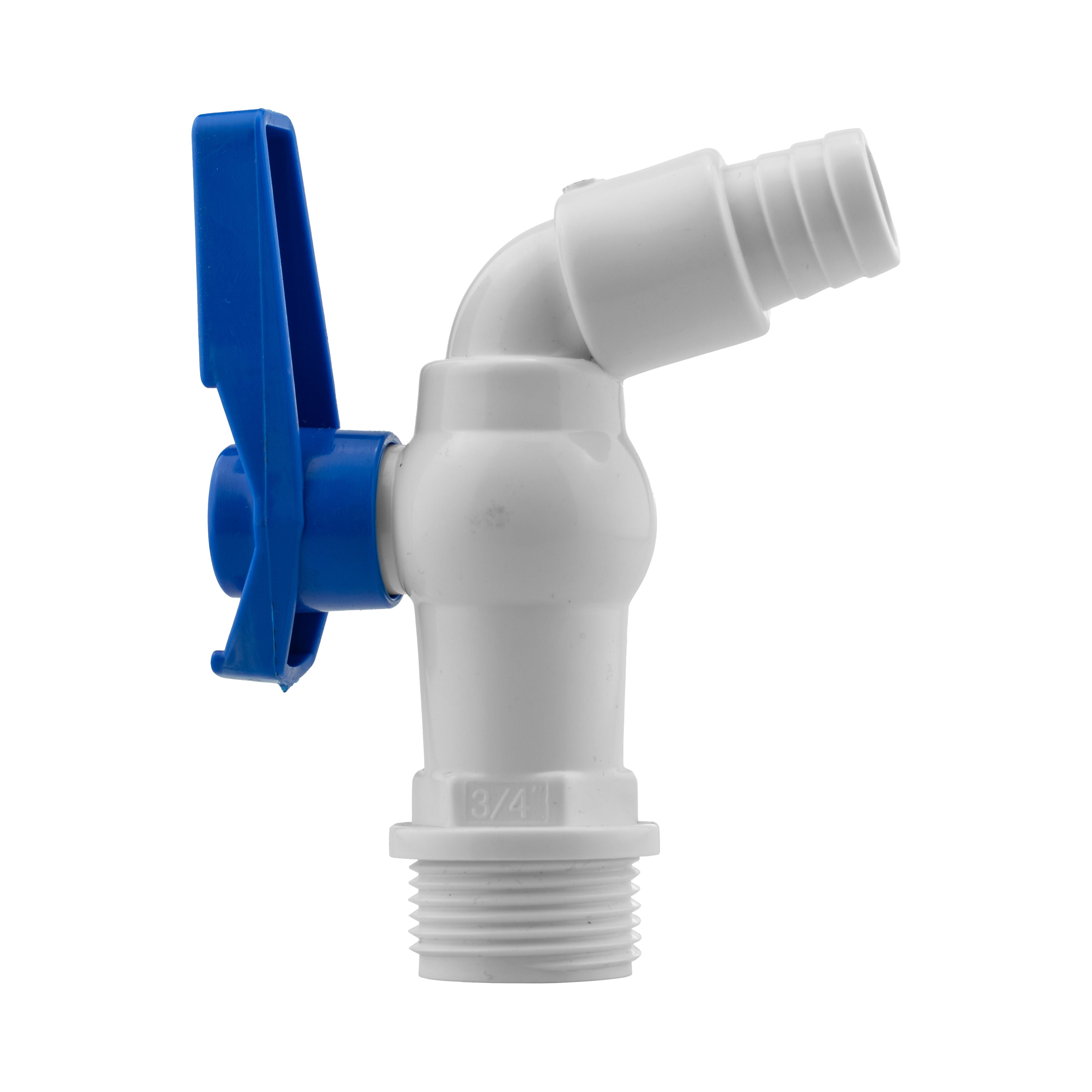 IBC 2” S60X6 Cap with Filter Extension and White Blue Plastic Tap