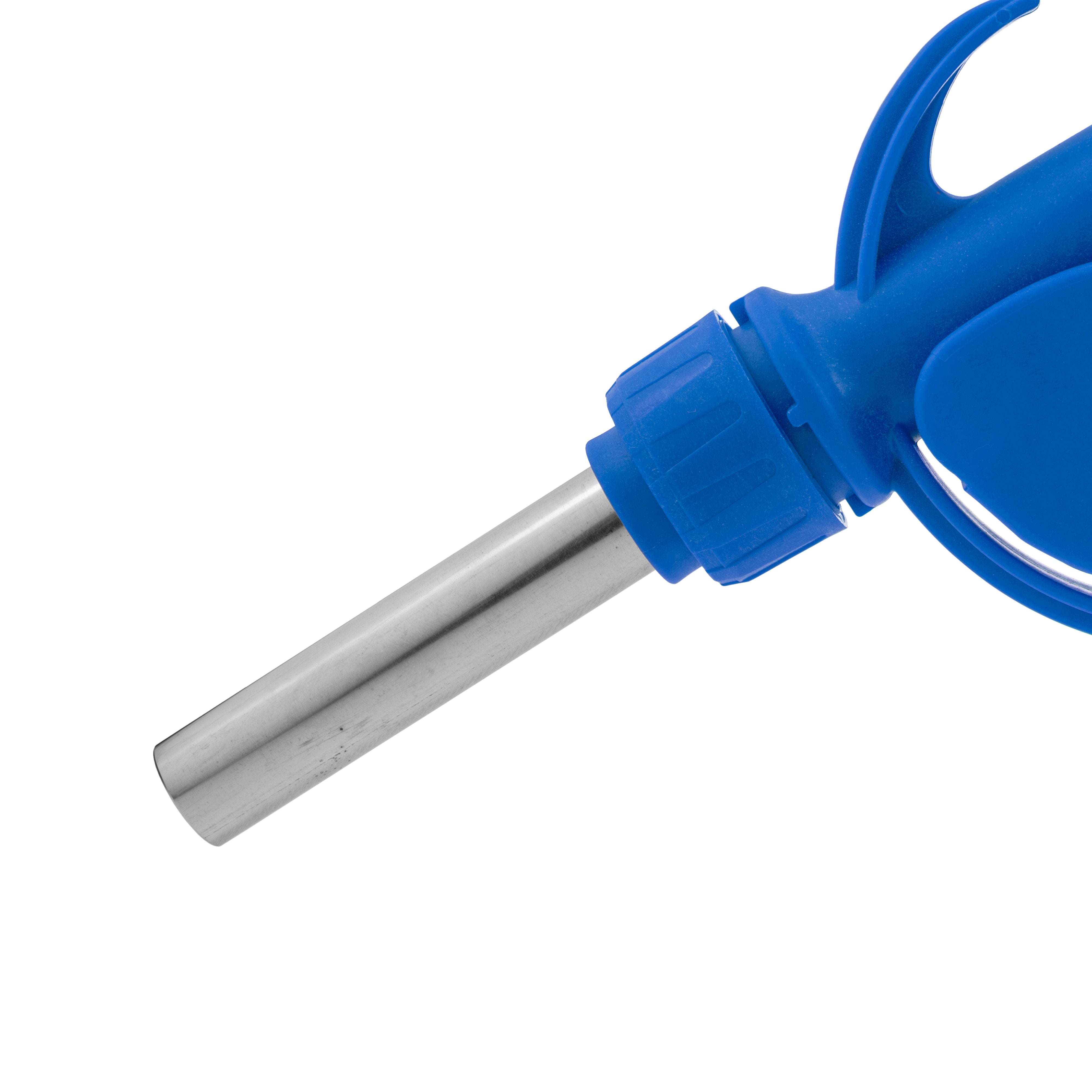 Fuel Gun Blue 3/4" Barb Inlet - Metal Outlet