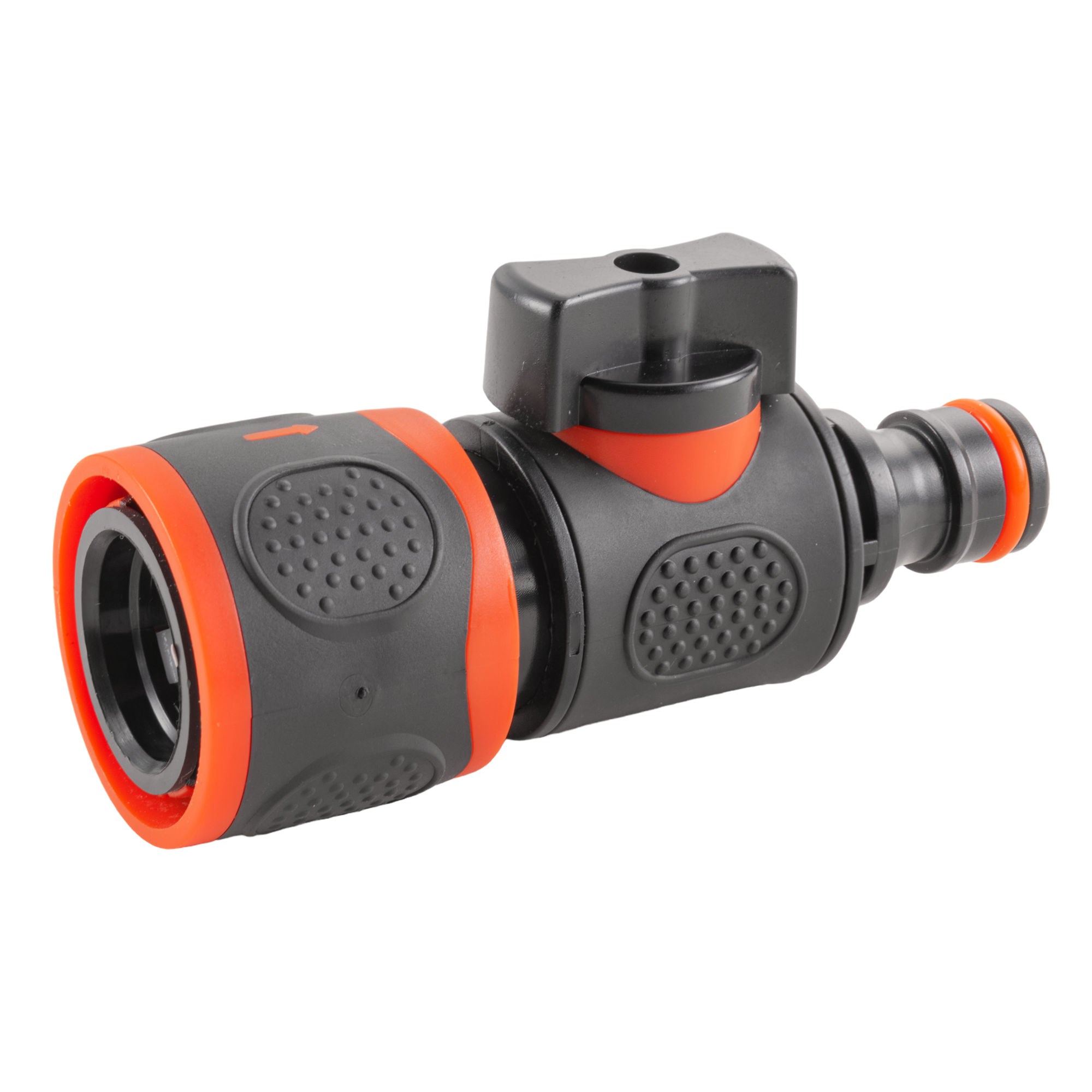 In Line Soft Touch Valve Snap-On Female To Male Black