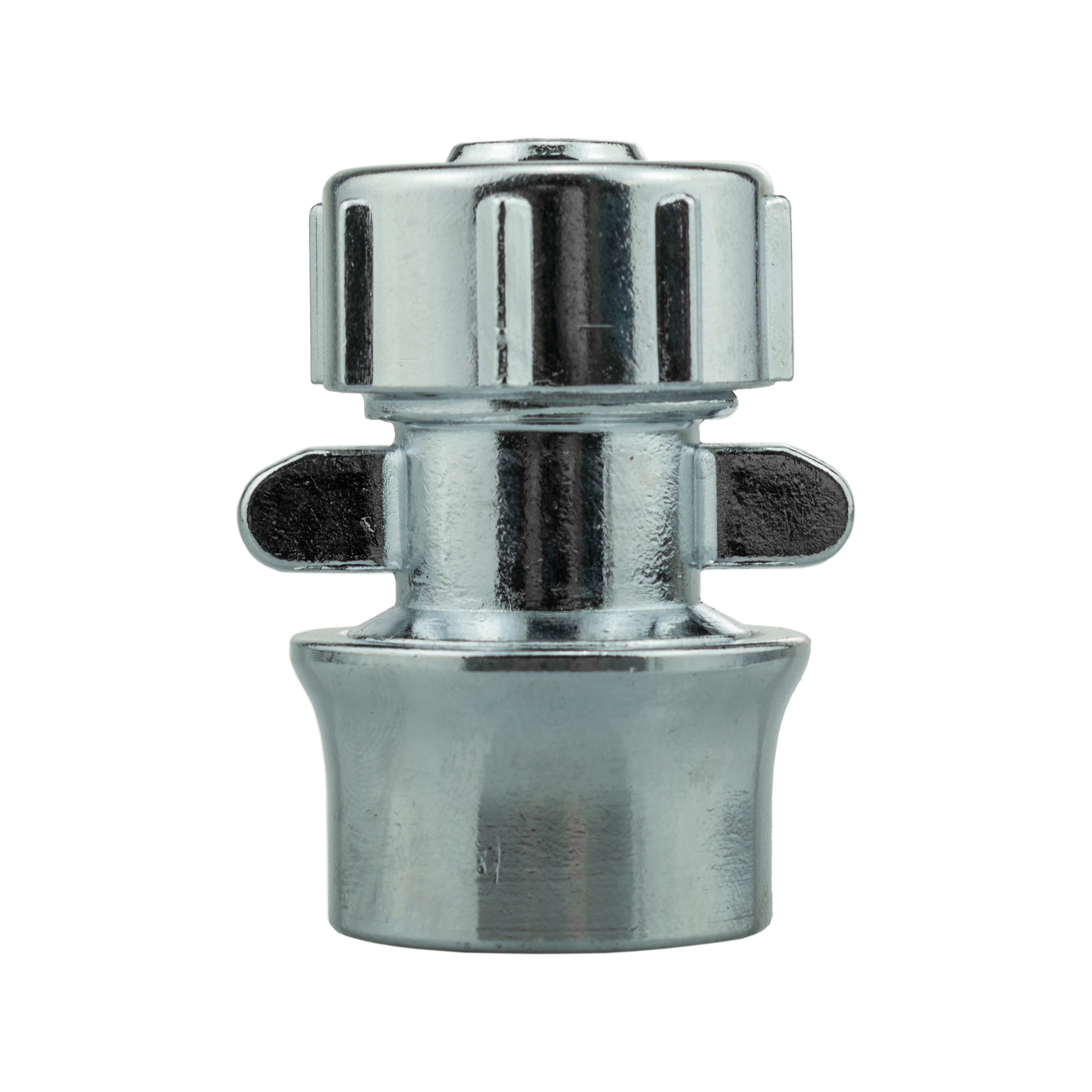 16mm Barbed Straight with BSPF-Quick Connect Valve & Hose Connector Zinc