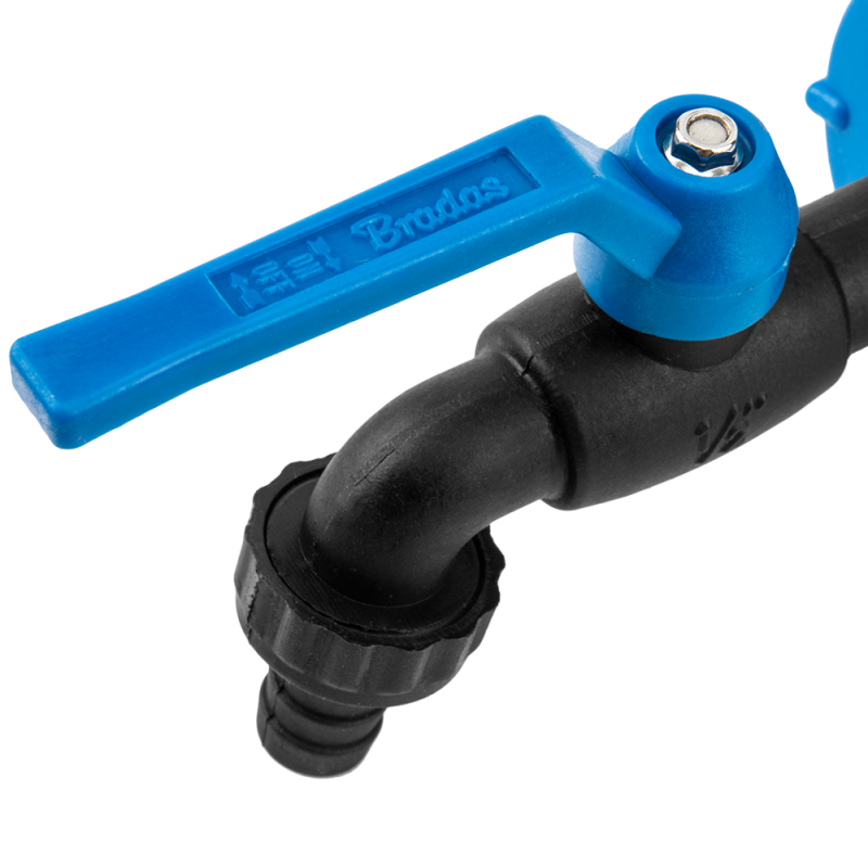 Wall Flange Kit 20mm MDPE with Nylon ½” Barb Tap and Quick Connect Outlet
