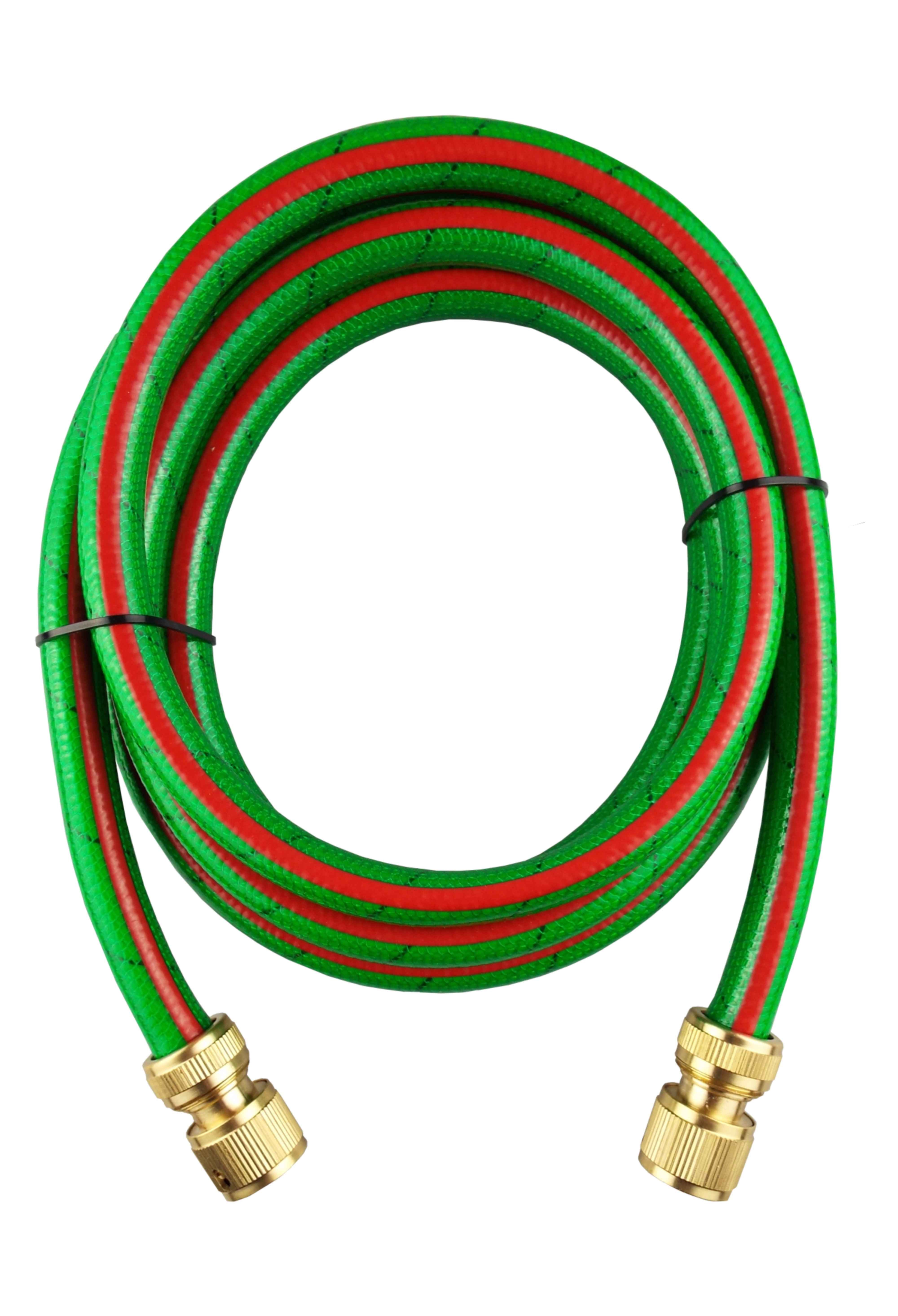 Premium Garden Hose Green with Brass Hose Connectors