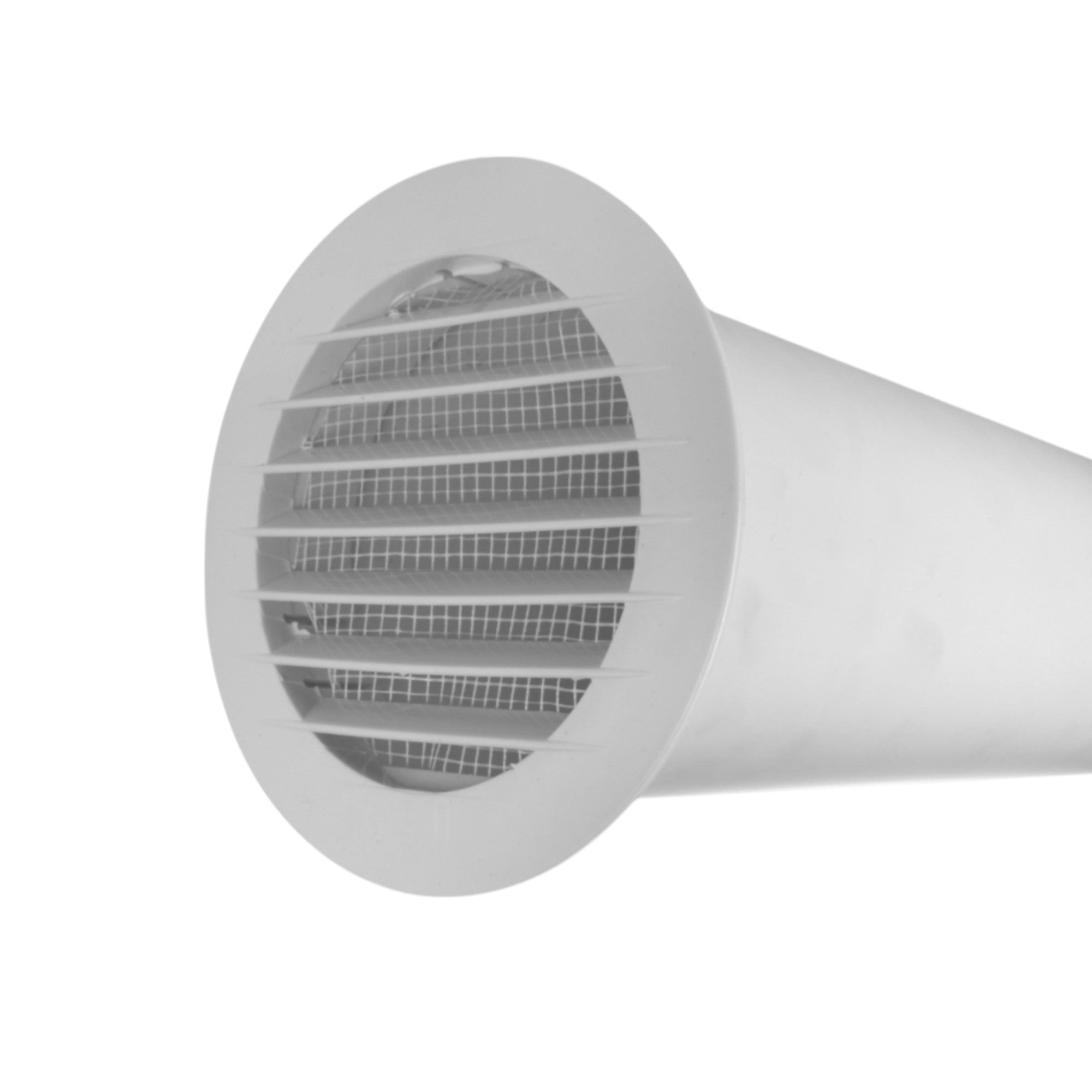 Through Wall Ventilation Kit Round Louvre Vent VC-KRO0184 with Graphite External Vent
