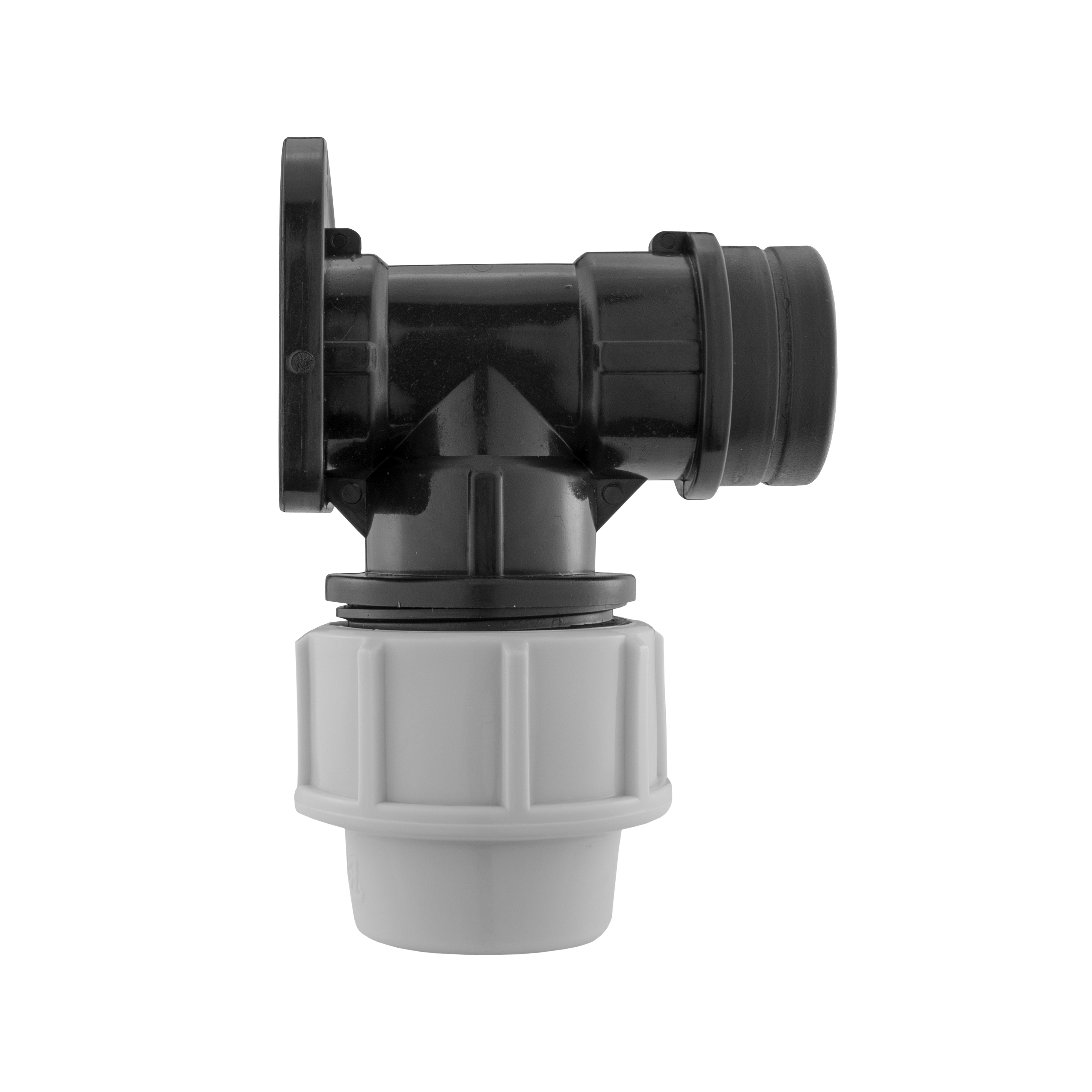 Wall Flange Kit 32mm MDPE + Quick Connector Valve