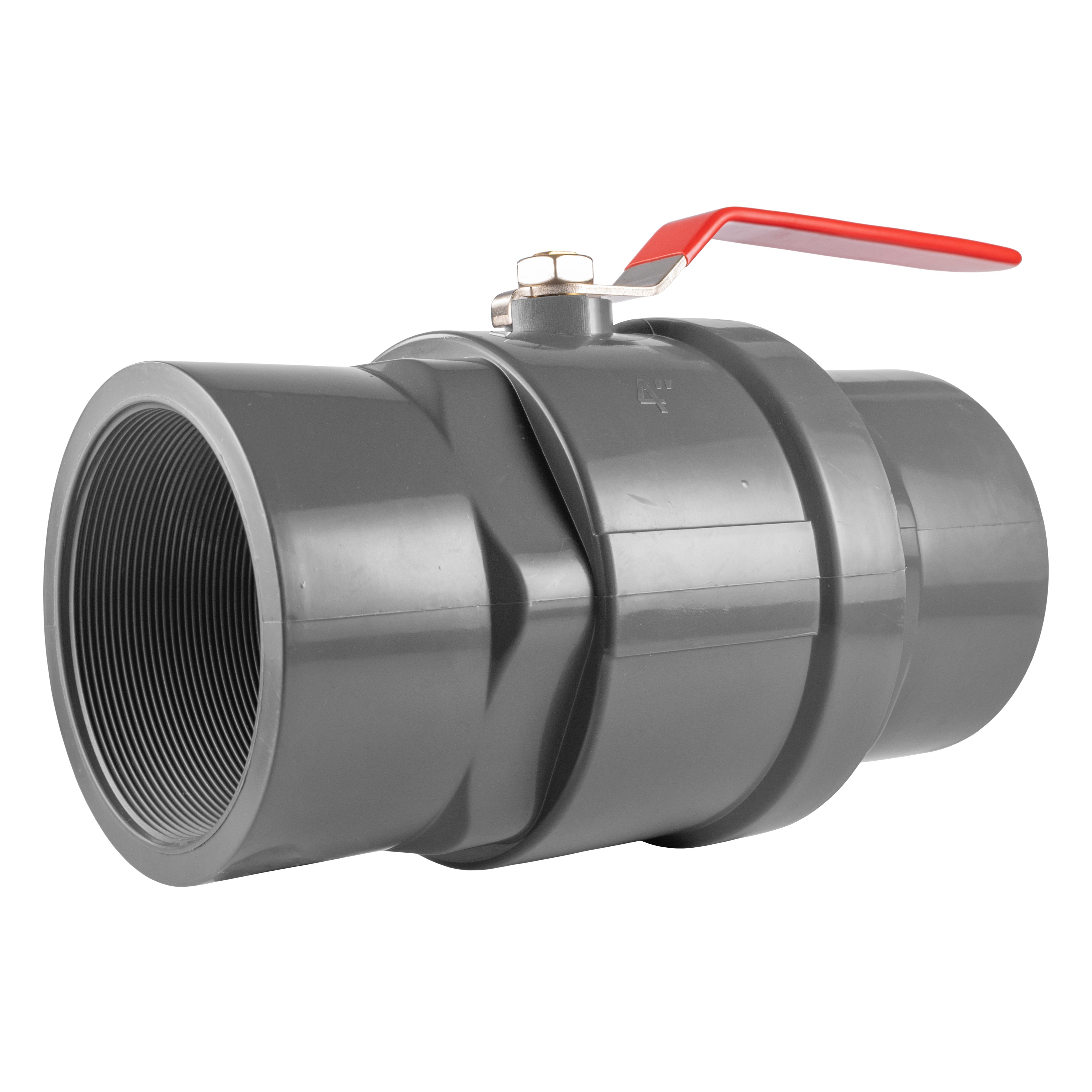 PP 4" BSPF Stopcock with Stainless Steel Ball Valve and Handle