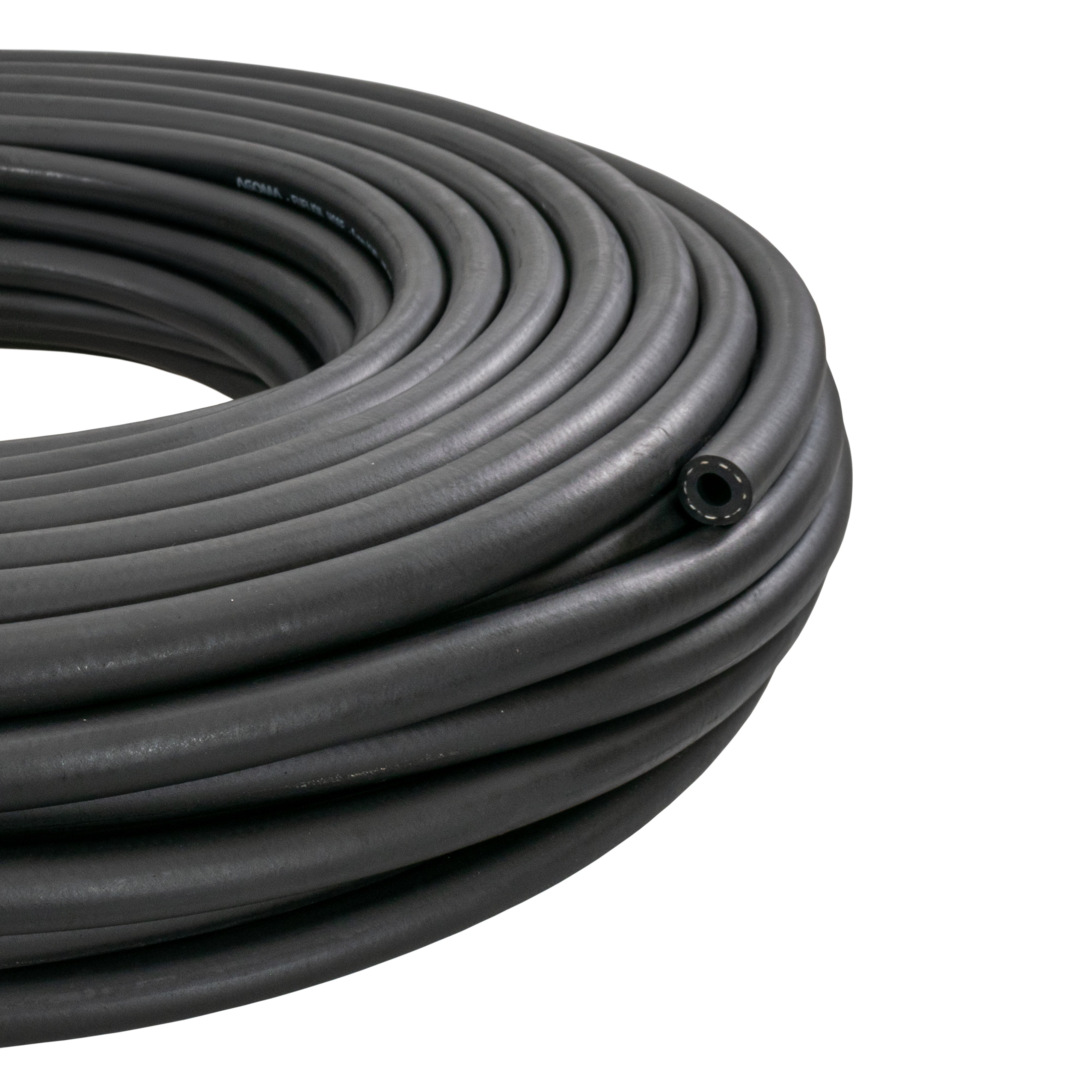 Rubber 7mm Braided Fuel, Oil Hose SAE J30 R6