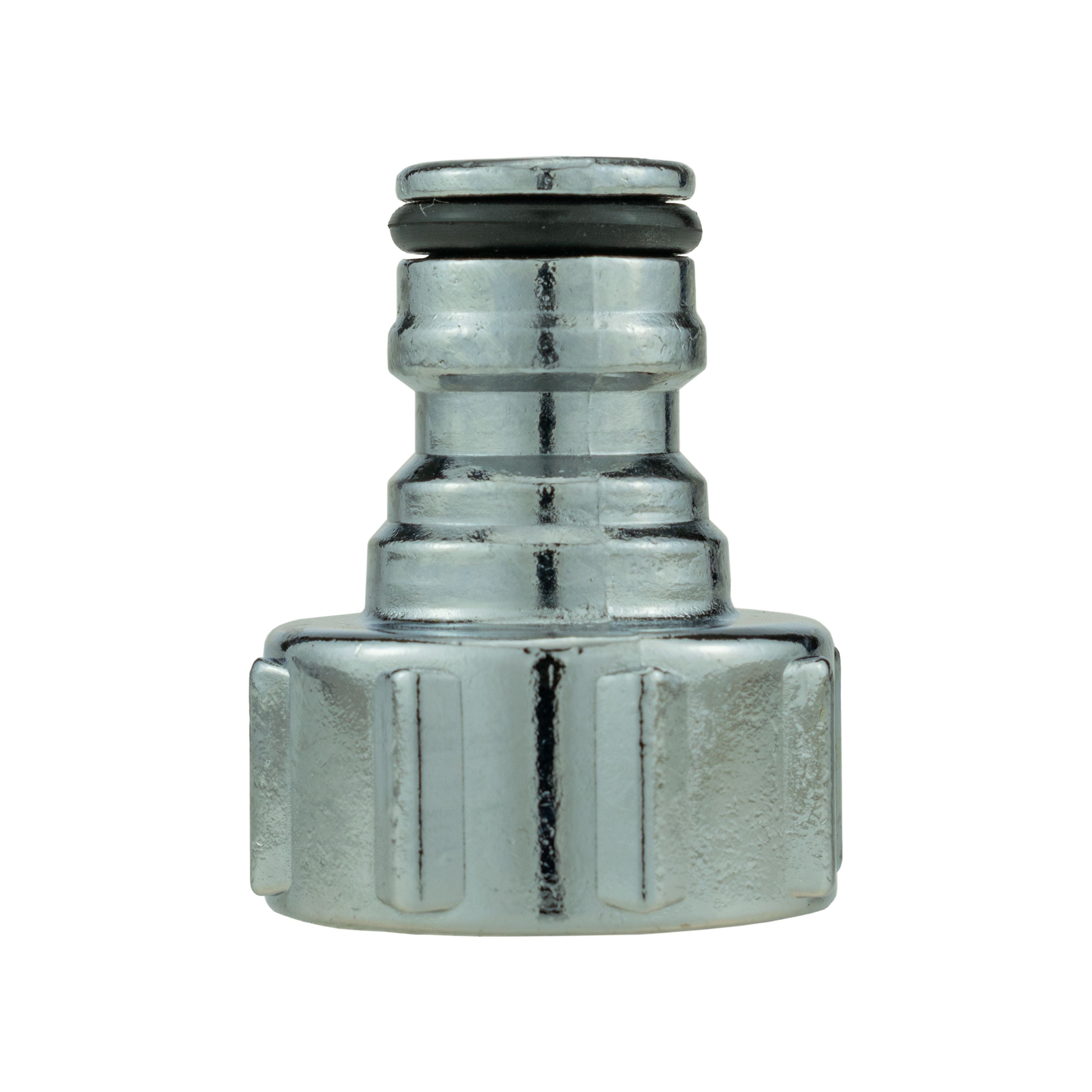 Tap Connector Snap On Male - 3/4" BSPF Metal Chrome