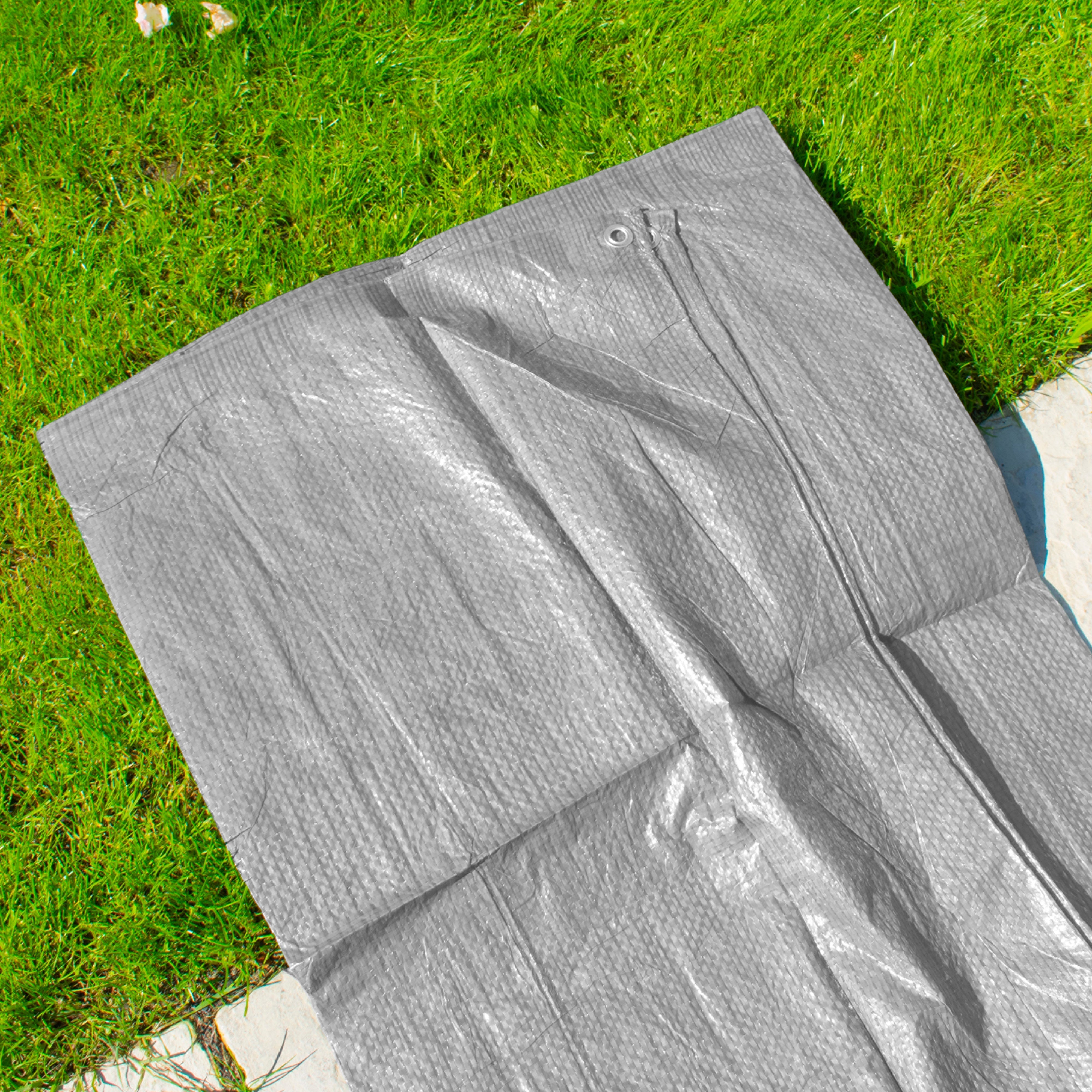 Gray S-Grade Tarpaulin 1.5m x 2m