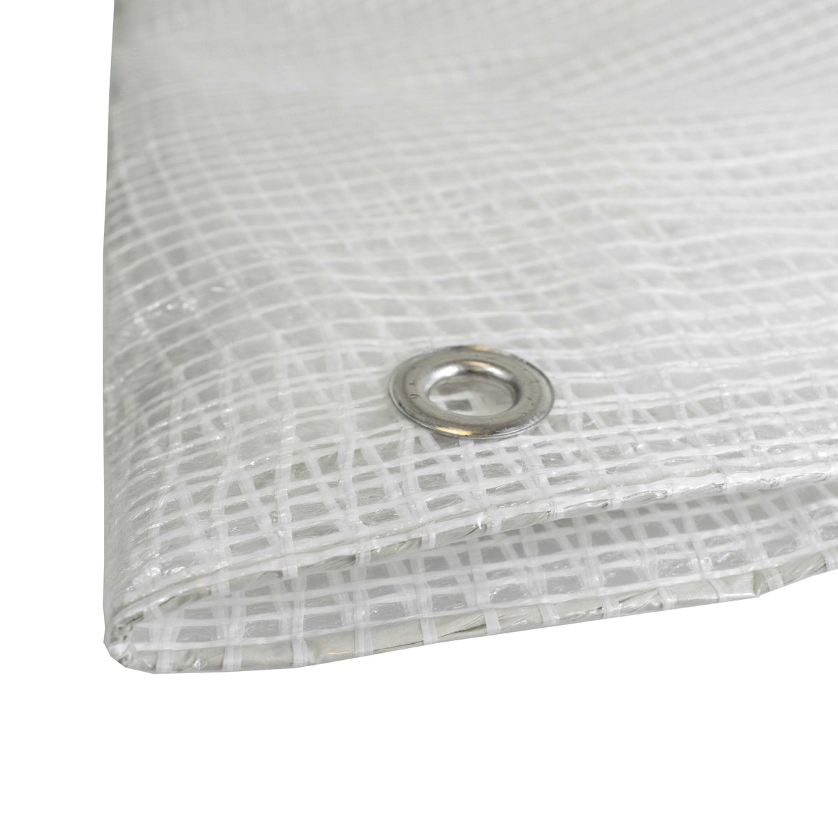 Clear M-Grade Tarpaulin with 20 x 4" Bungee Balls (White)
