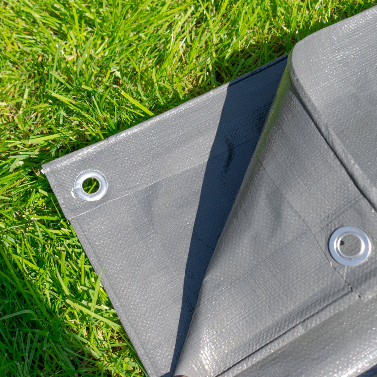 Grey L-Grade Tarpaulin 10m x 12m