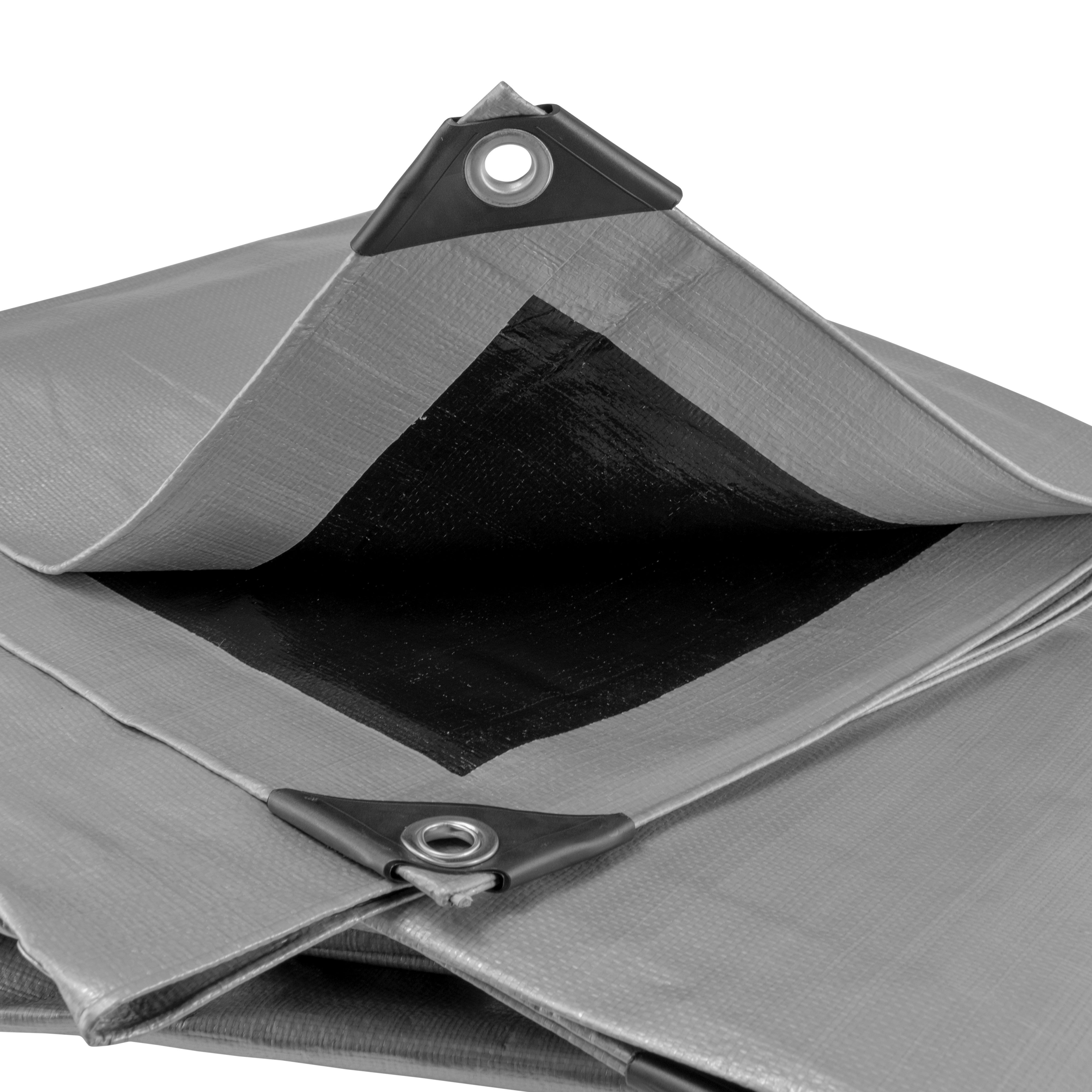 Silver XL-Grade Tarpaulin 8m x 12m