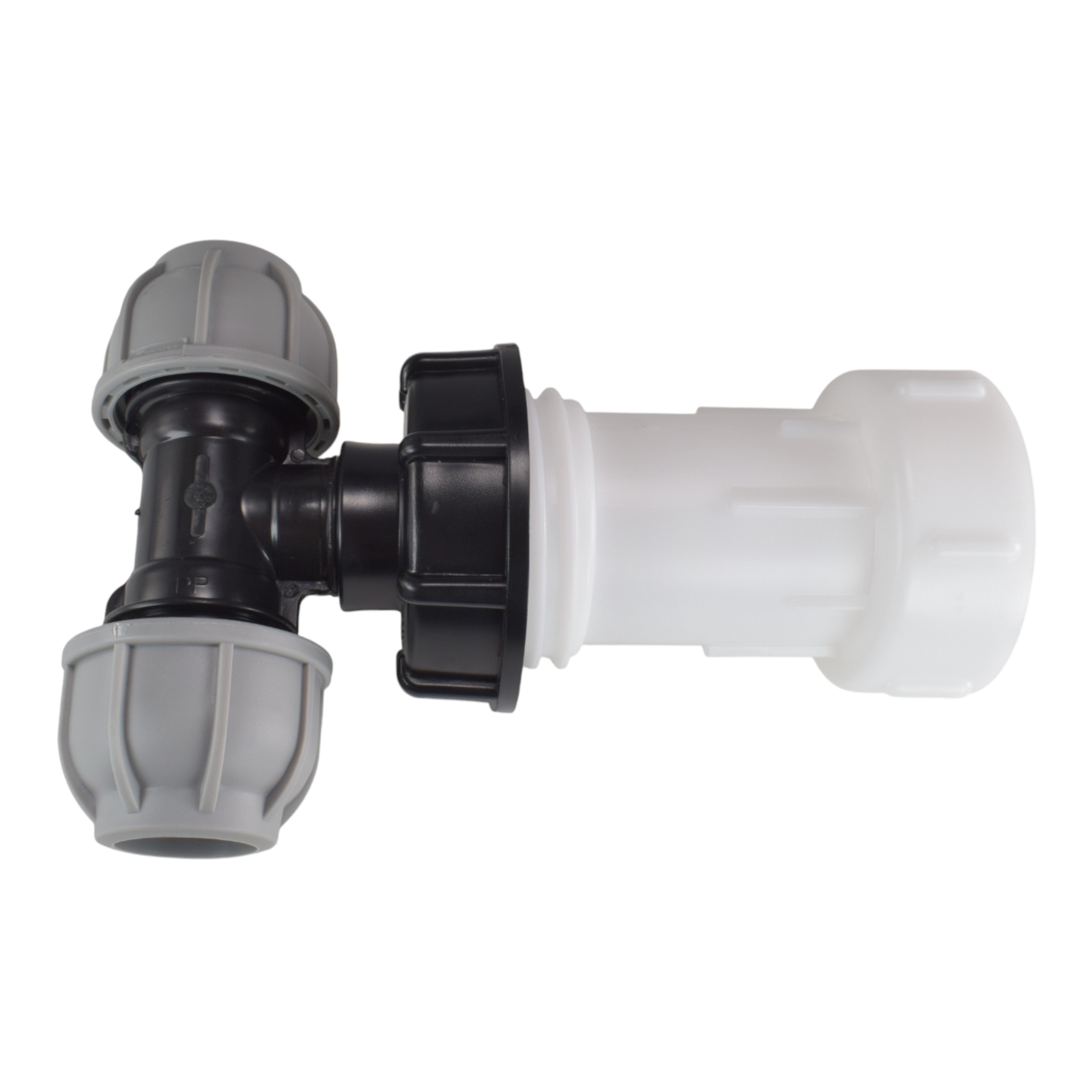 IBC Extender with 2” S60X6 Cap with 20mm MDPE Tee