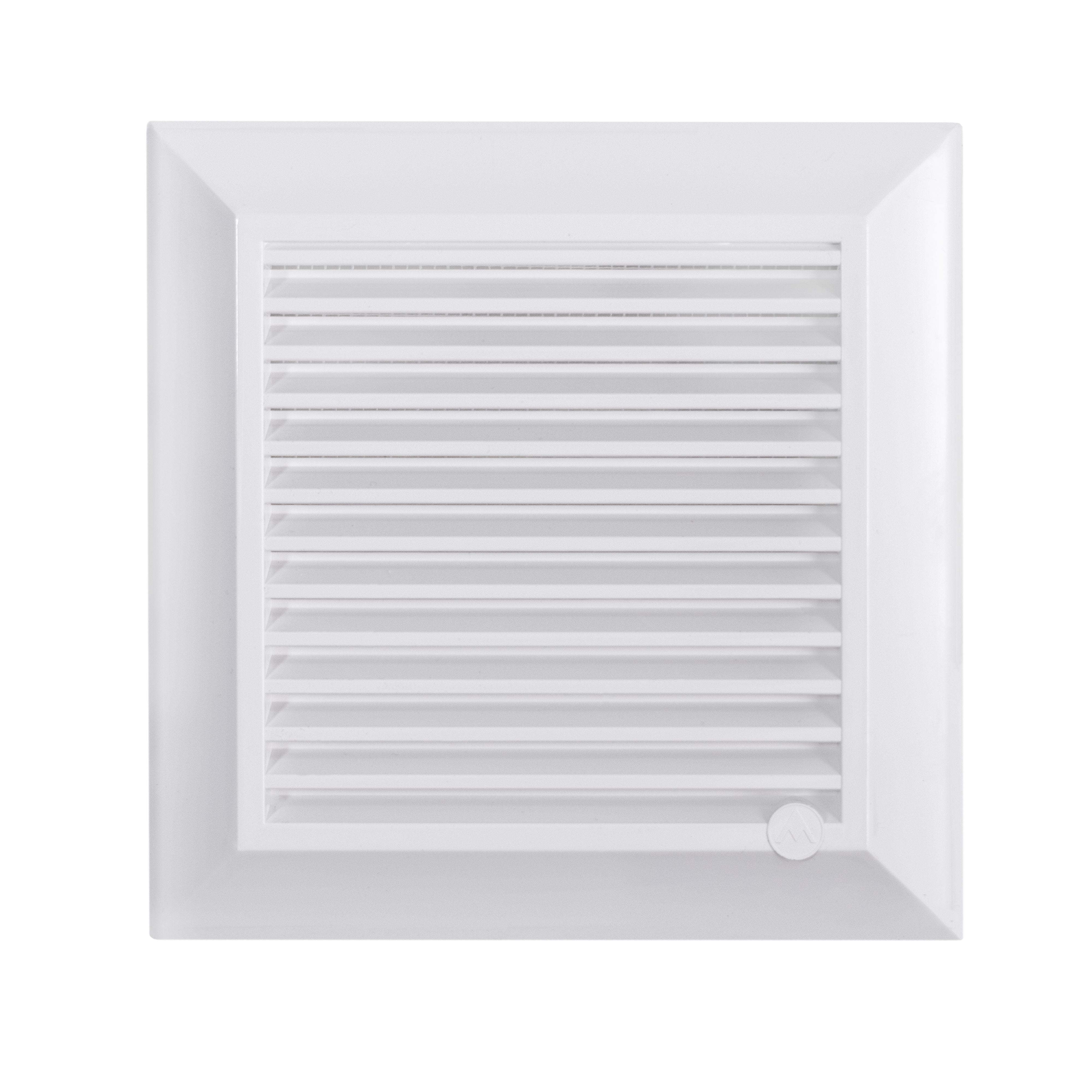 Louvre Vent White Duo Smart 135G 135mm With Fly Mesh