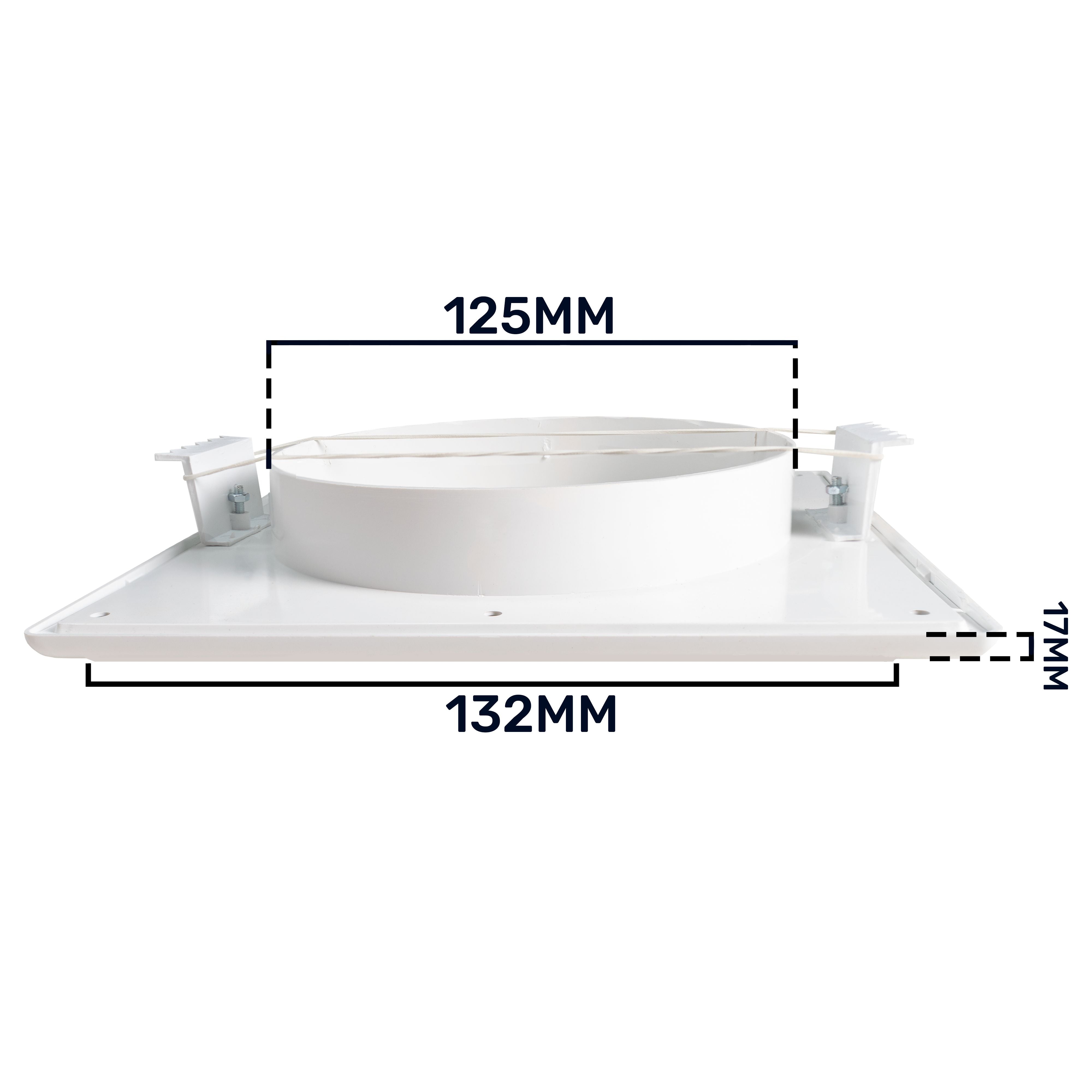 Louvre Vent White Duo Smart 135 fi 125mm With Fly Mesh