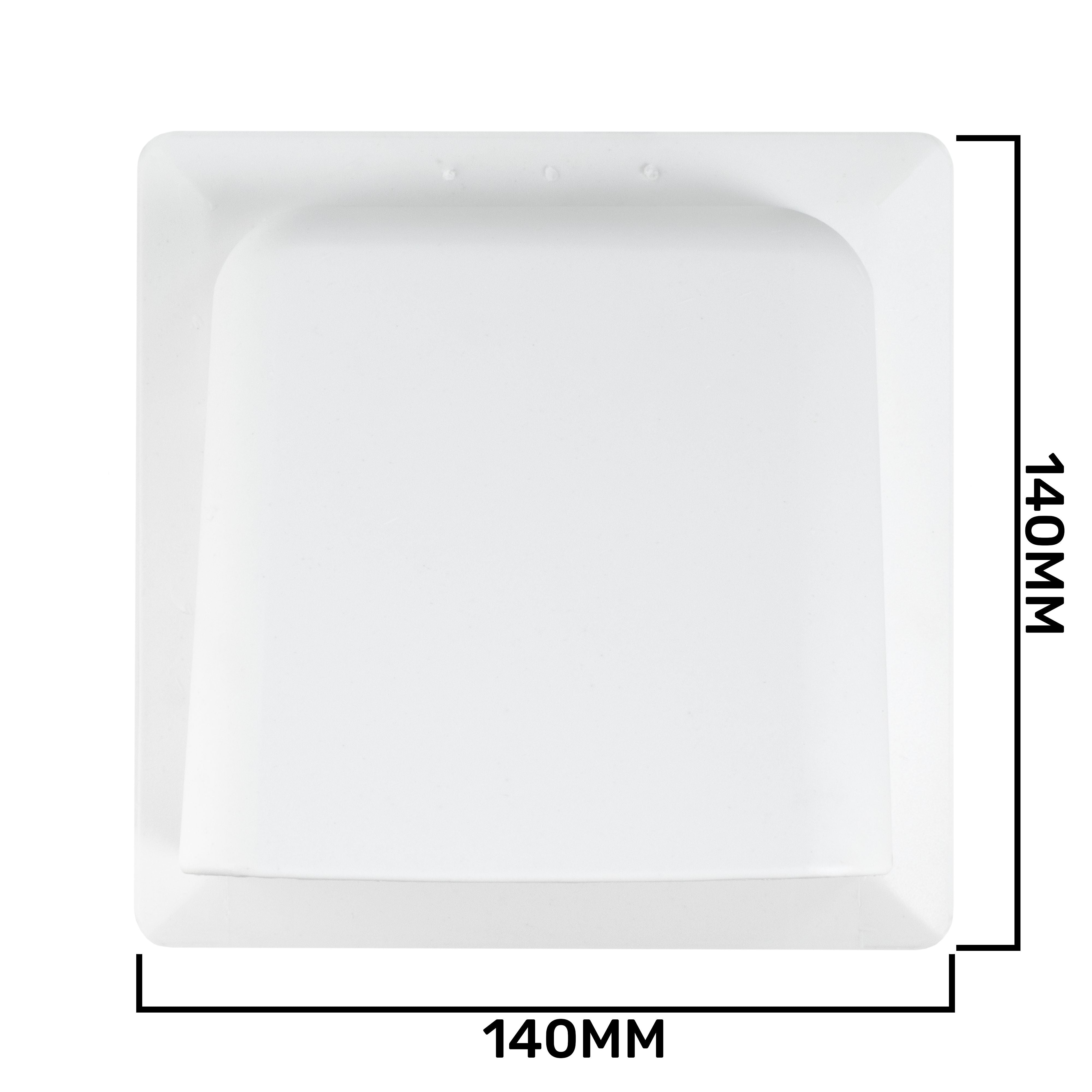 External White Louvre Vent KRD/100 fi100mm