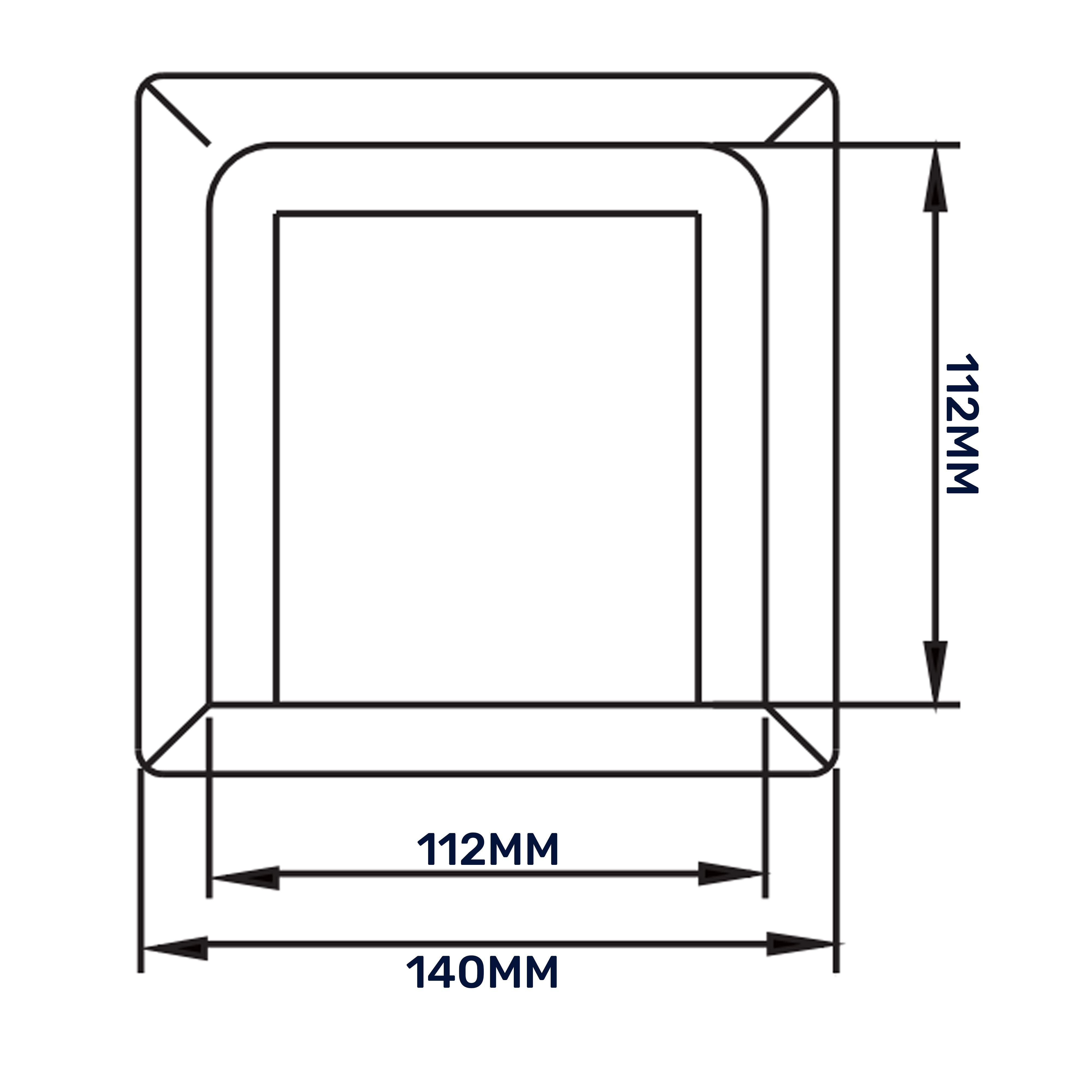 External Brown Louvre Vent KRD/100B fi100mm