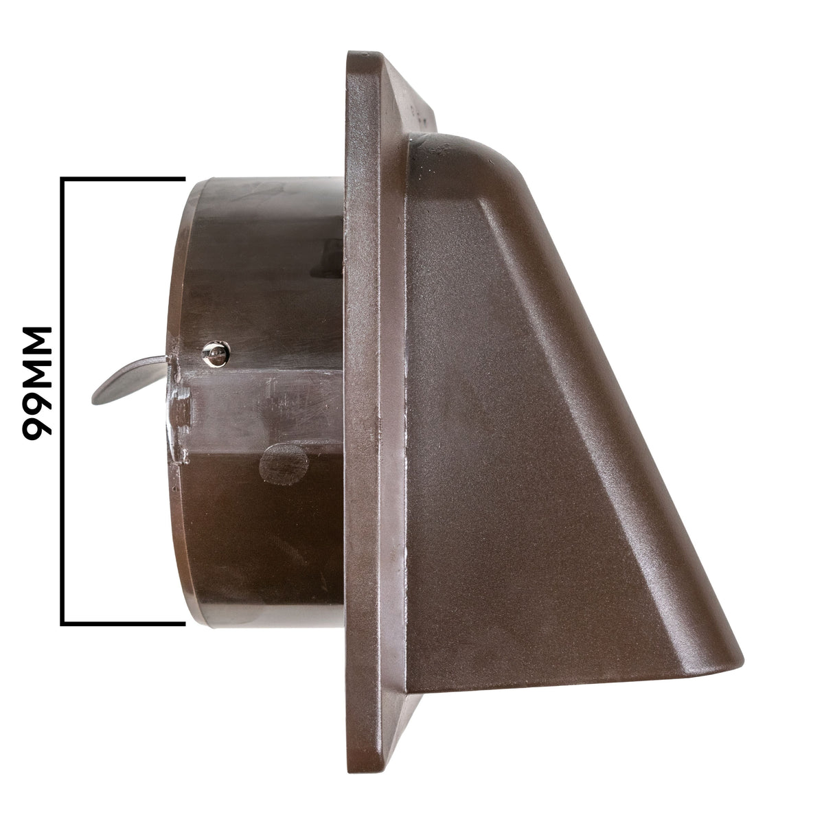 External Brown Louvre Vent KRD/100B fi100mm