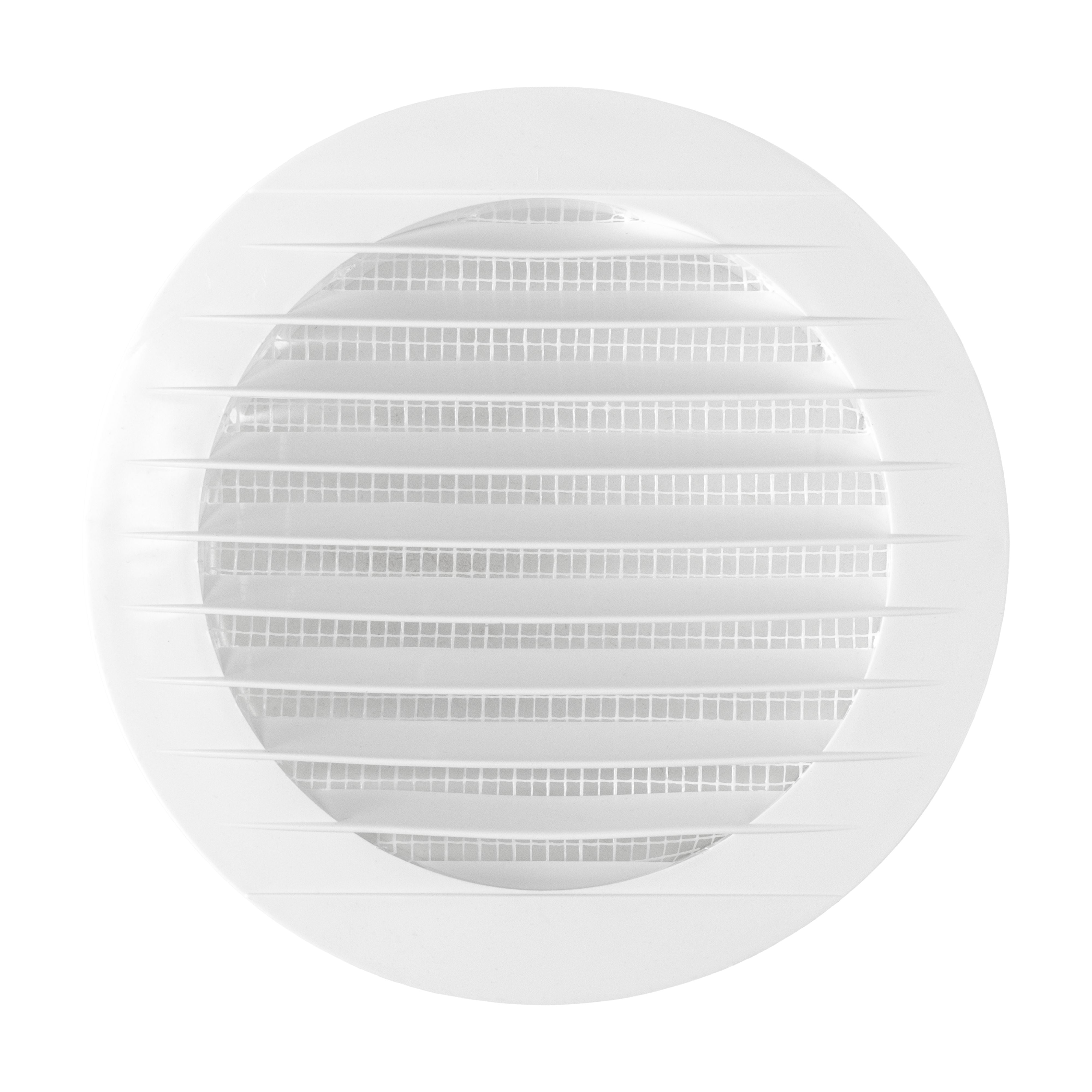 Through Wall Ventilation Kit Round Louvre Vent VC-KRO0184 with Brown External Vent