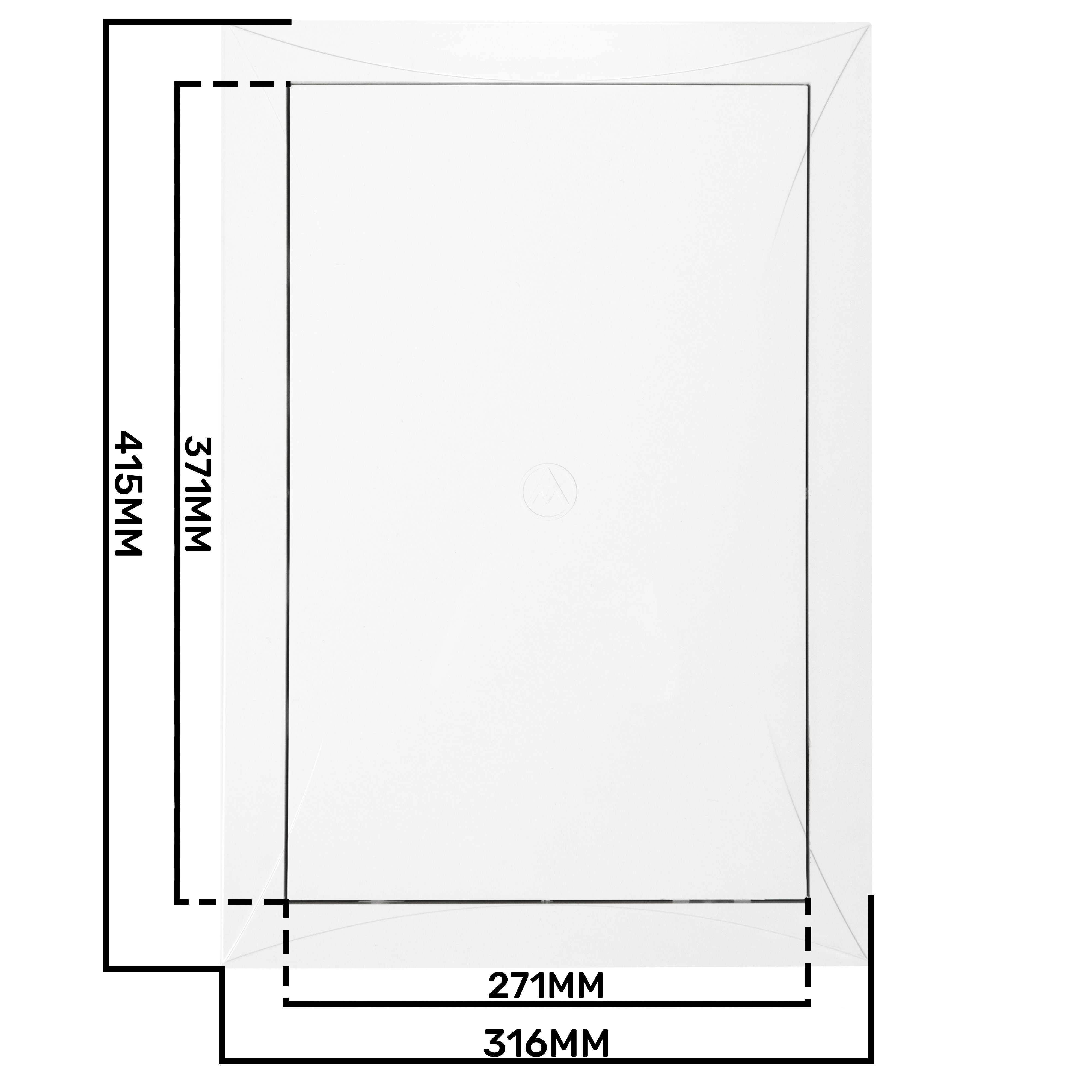 Access Panel Door PP, White 300mm x 400mm