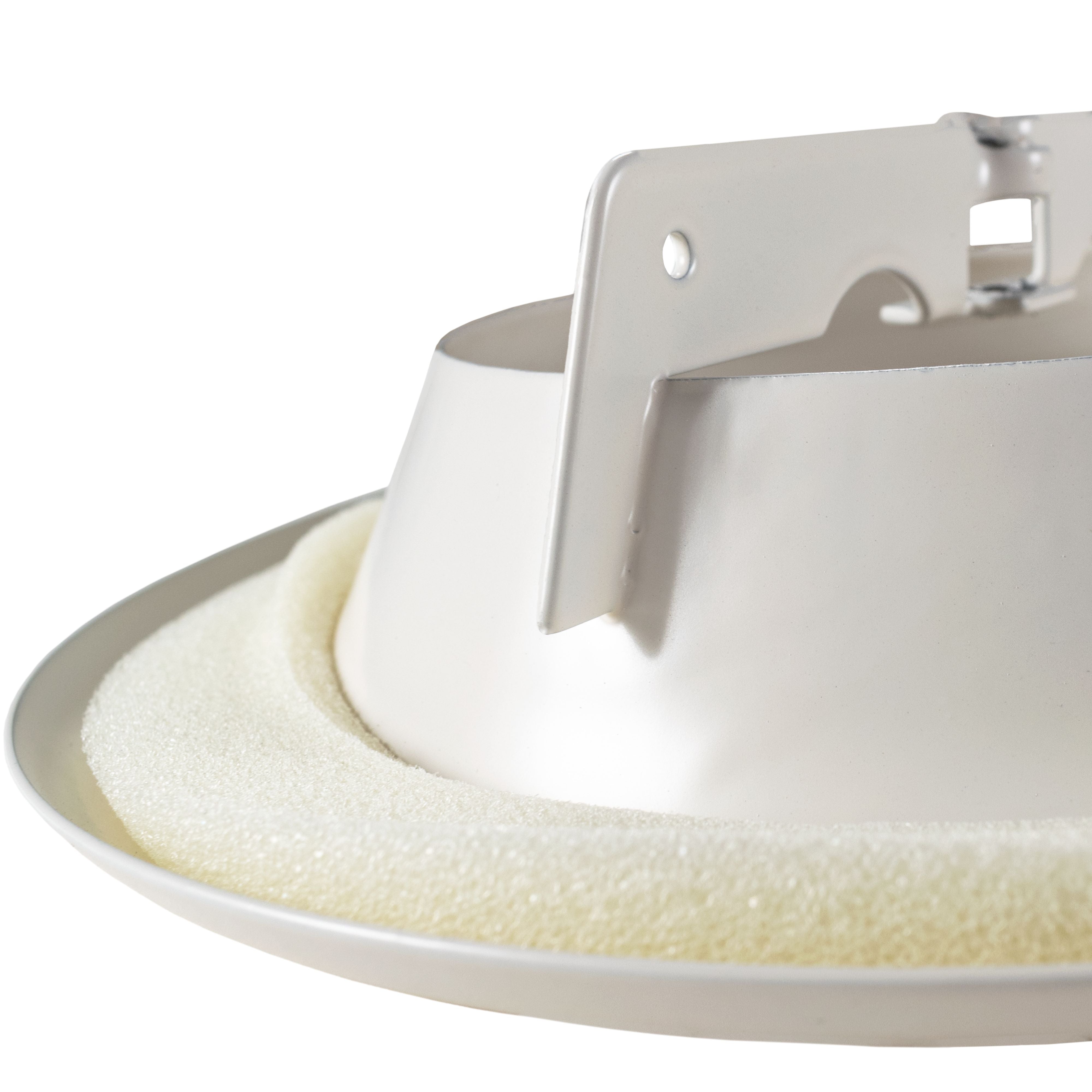 White Metal Extract Ceiling Valve 125mm - Anemostat SV