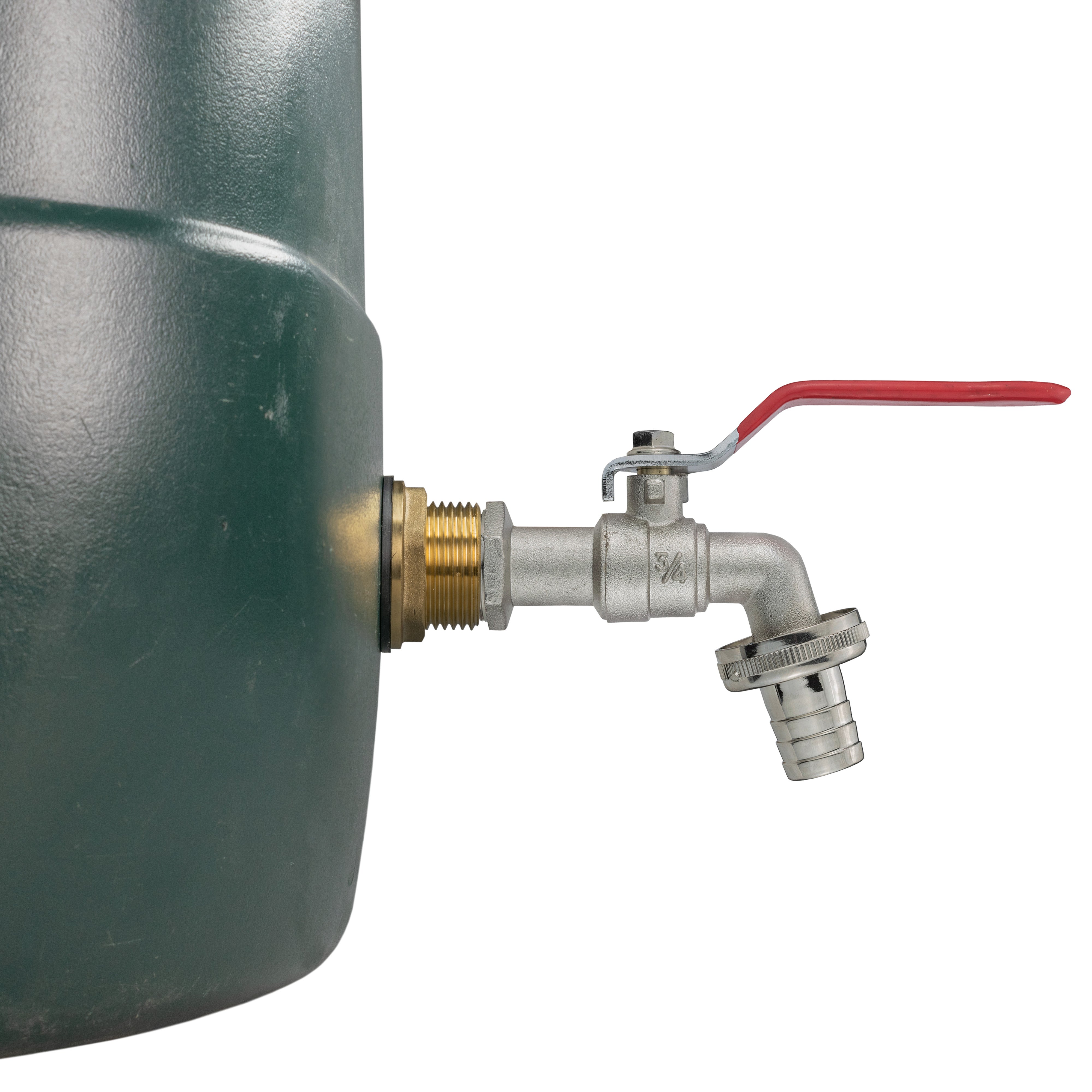 Water Butt Brass Kit 1" with Barbed Lever Tap