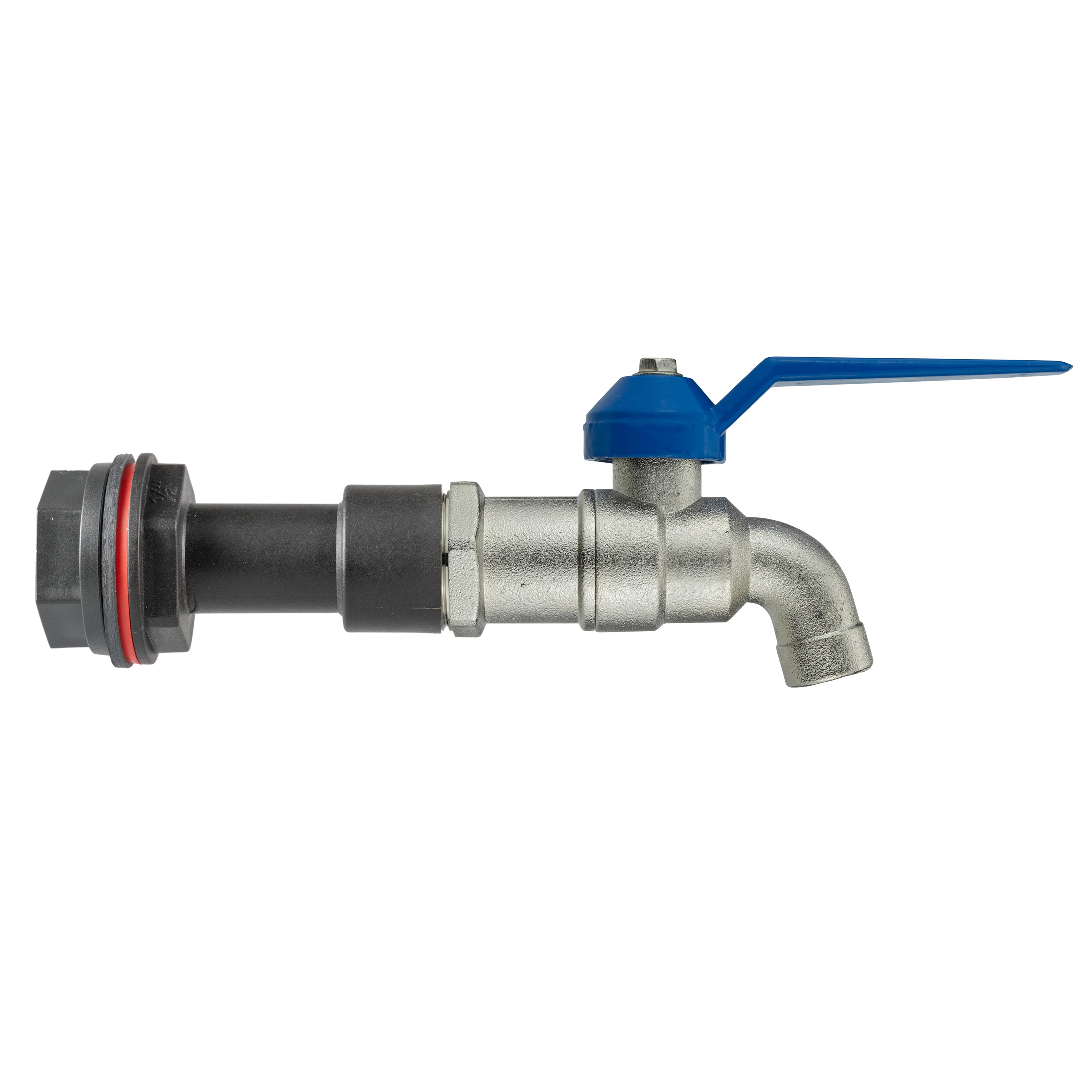 Water Butt Extension Kit 1/2" with Simple Lever Tap and Drill Bit