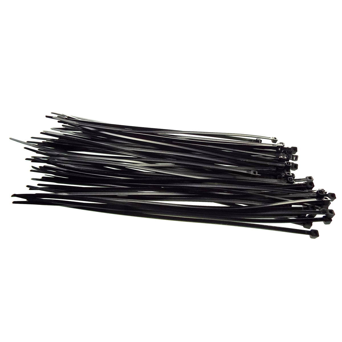 100 Cable Ties (2.5mm x 200mm) Black