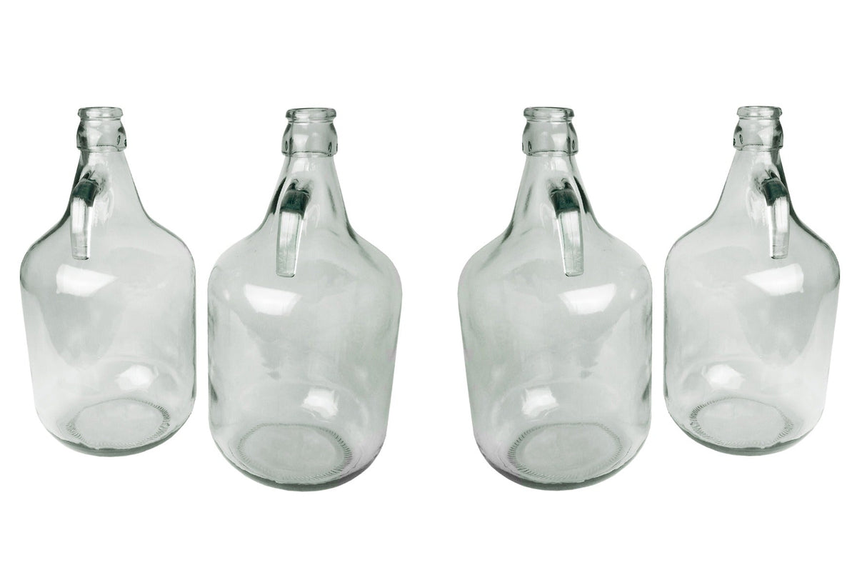 Glass Demijohn 5L 4 Pack Plain
