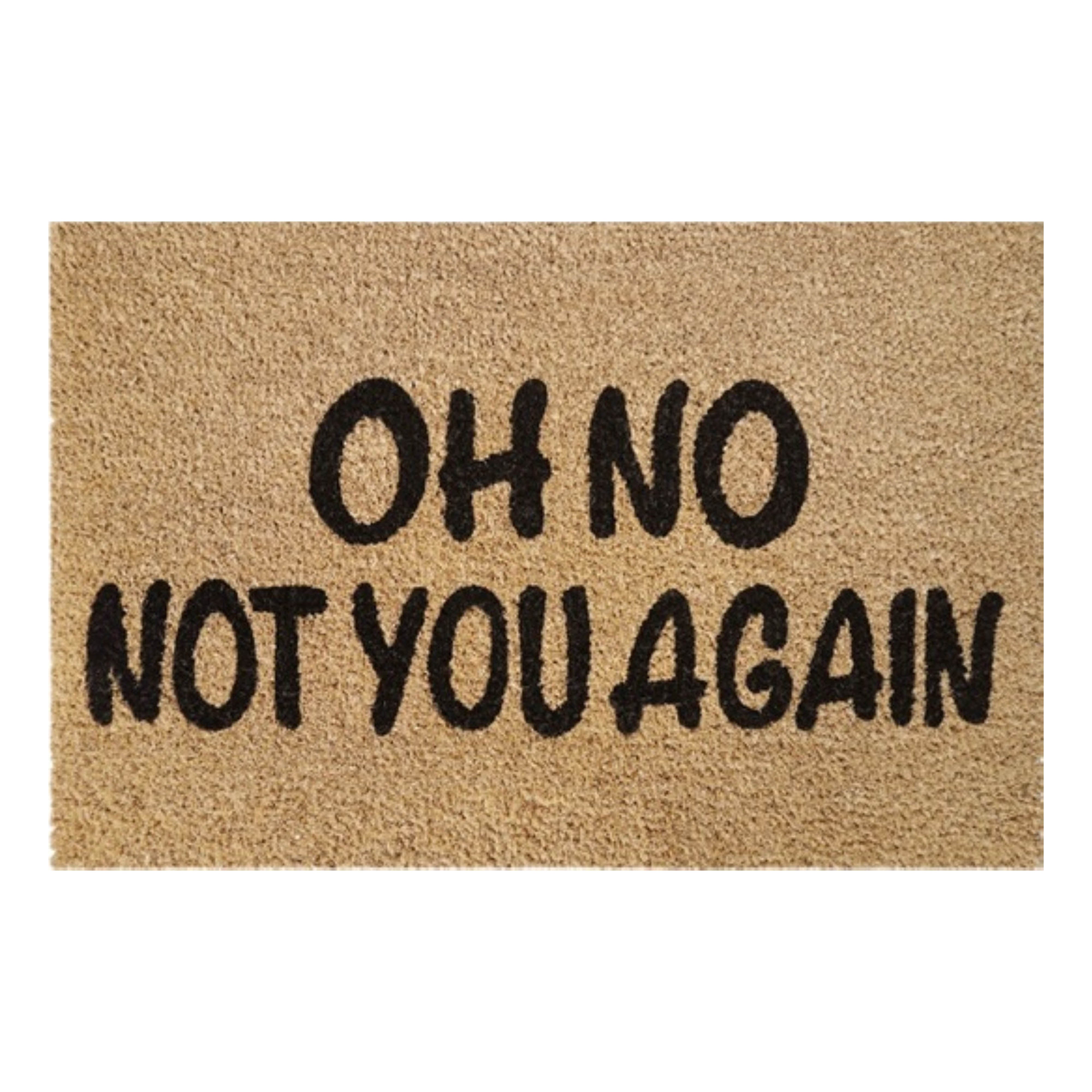 Doormat 60cm x 40cm - 'Oh No Not You Again'