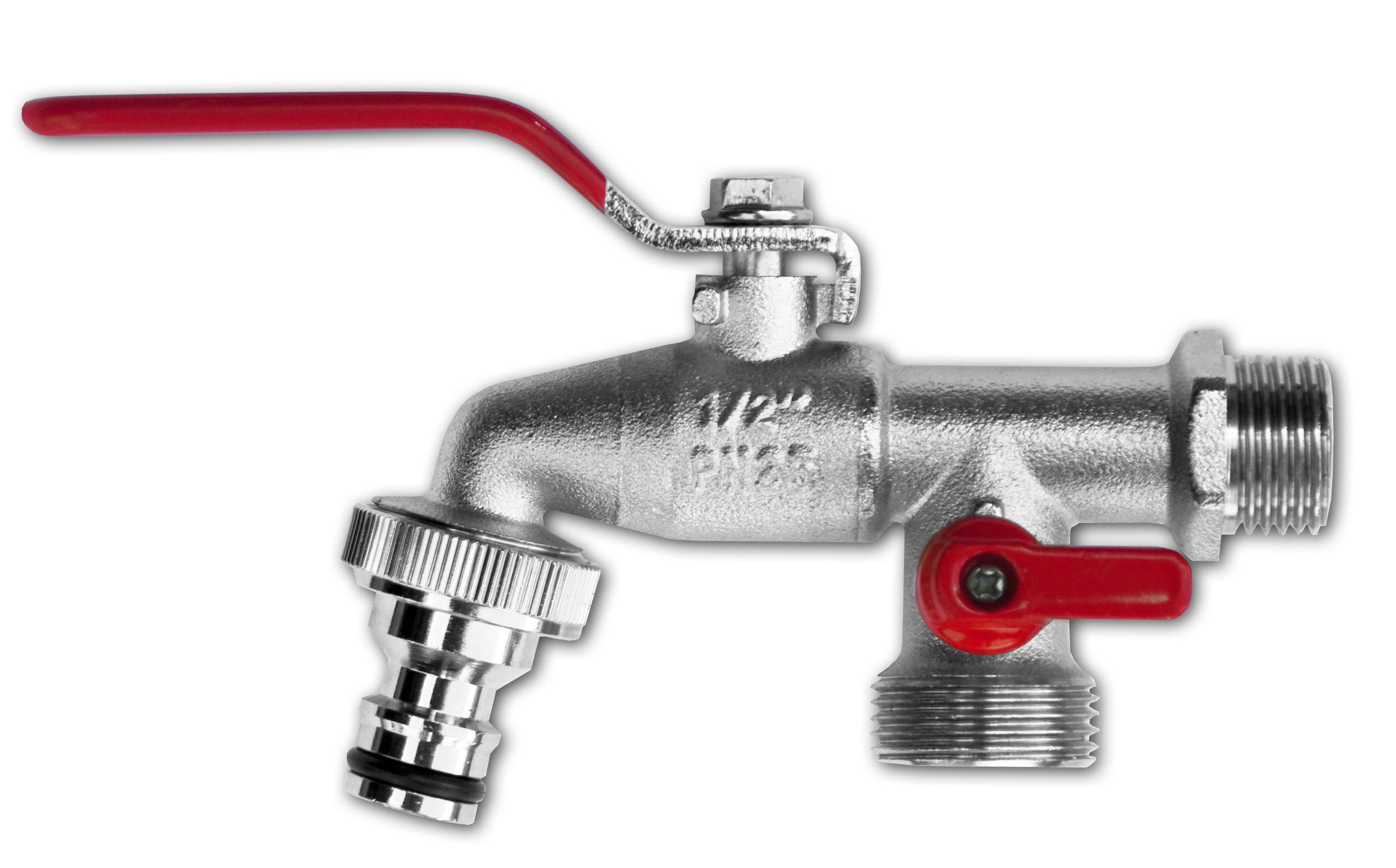 Double Garden Tap 3/4" BSPM Inlet Bradas