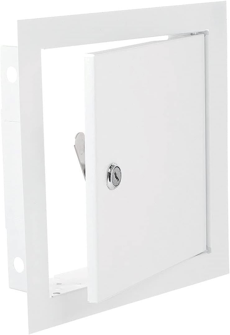 Access Panel Door Metal With Lock, White 200mm x 300mm