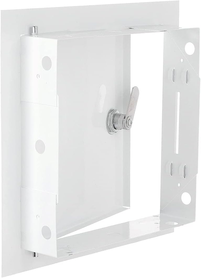 Access Panel Door Metal With Lock, White 200mm x 300mm