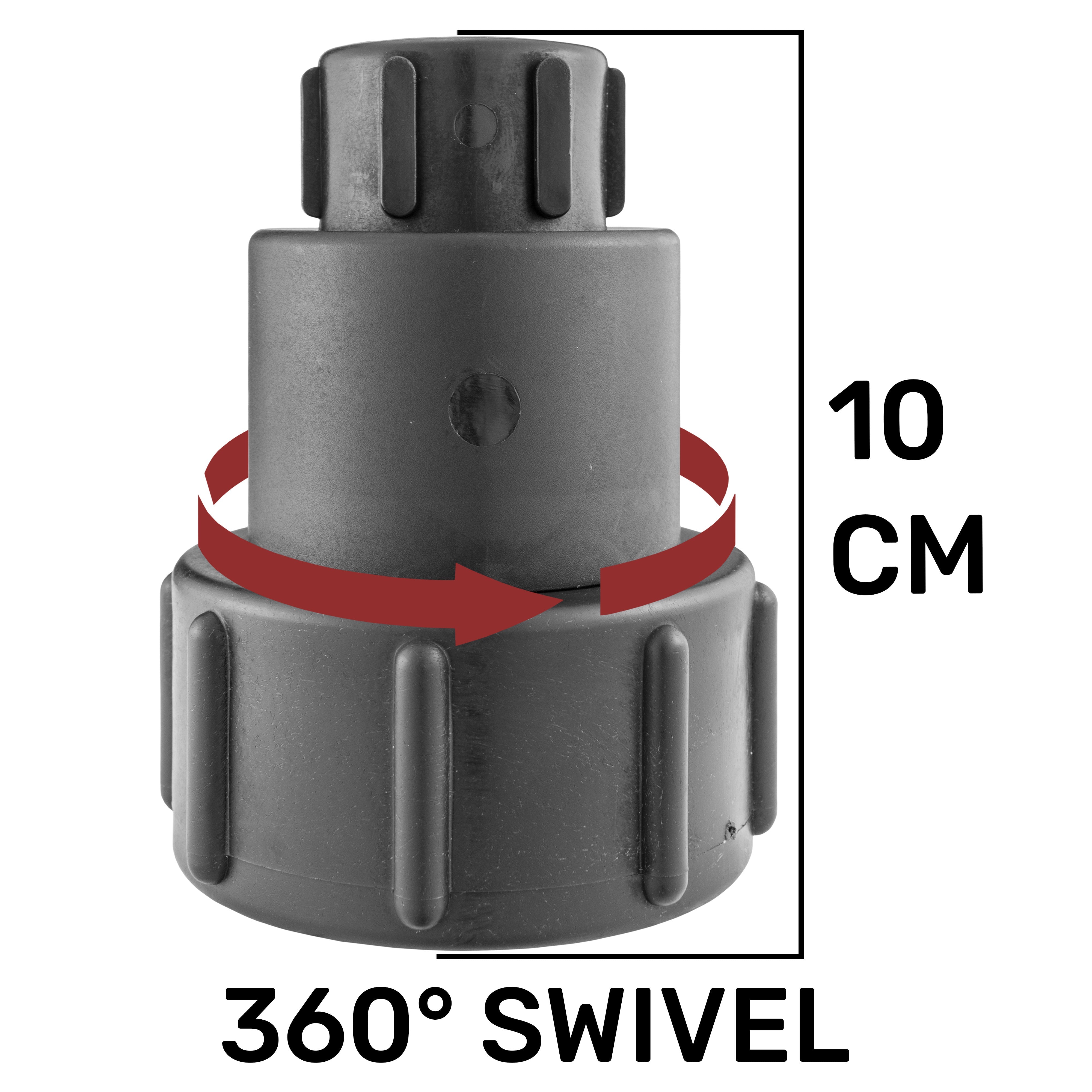 IBC 2” S60X6 - 1/2" BSPF Extender Adaptor with Geka Type Fitting