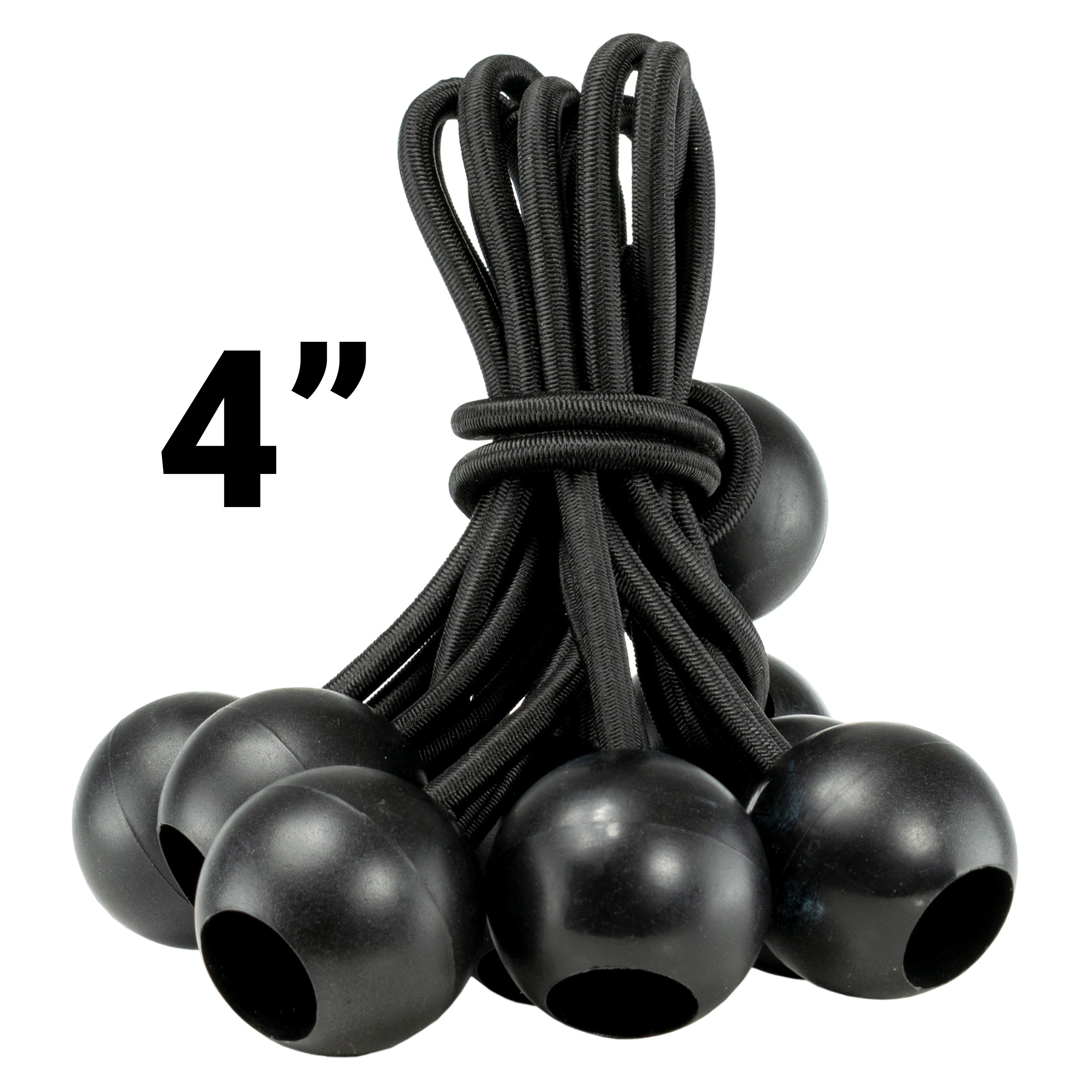 Clear M-Grade Tarpaulin with Bungee Balls (Black)