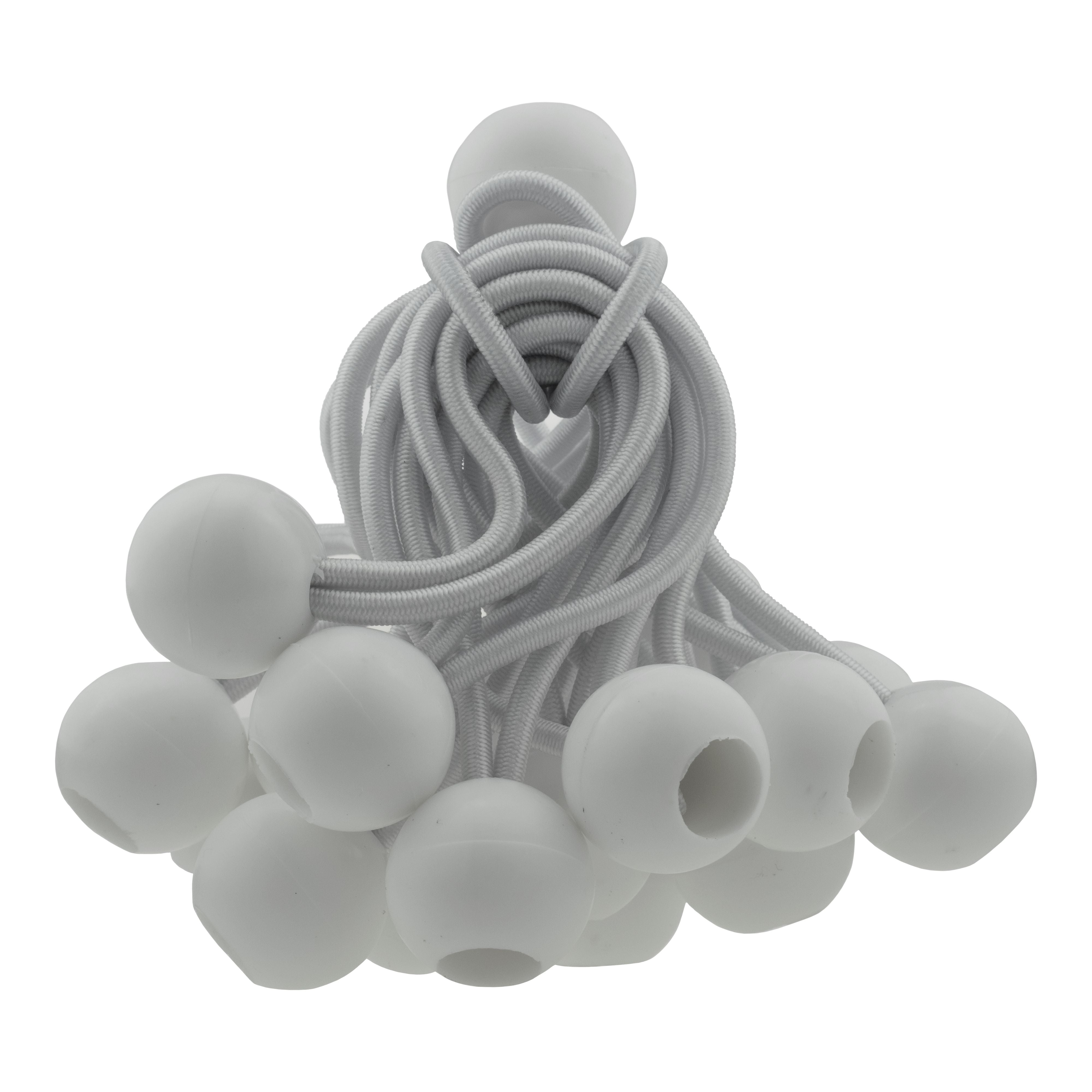 Blue S-Grade Tarpaulin with 20 x 4" Bungee Balls (White)